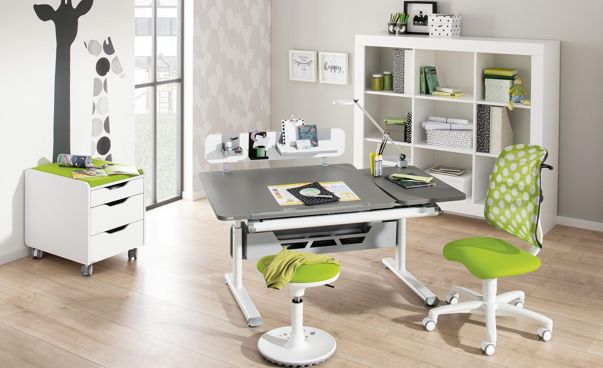 PAIDI Schülerschreibtisch Diego 130 GT Grau