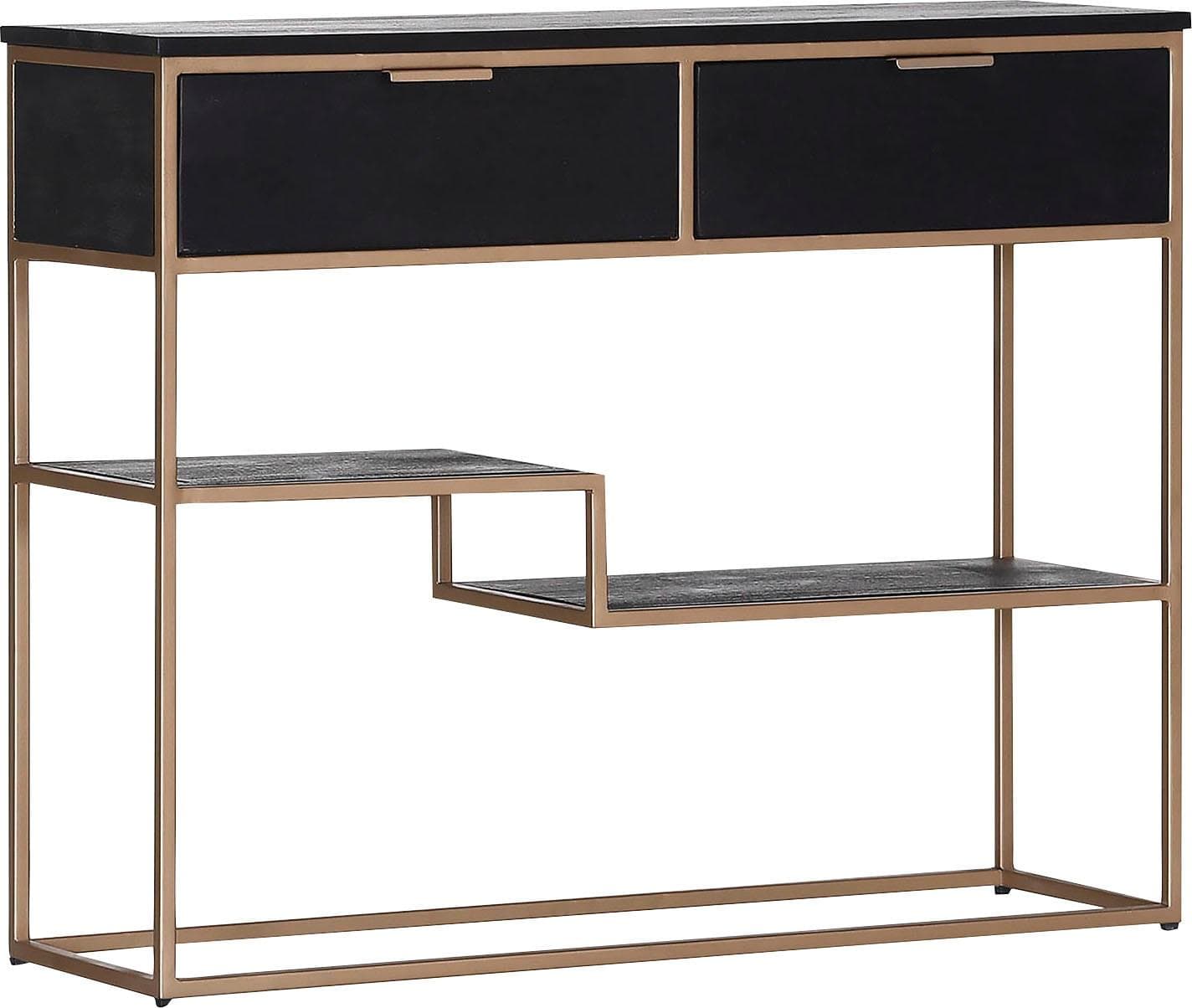 GUTMANN FACTORY Konsole Porto Schwarz/Gold