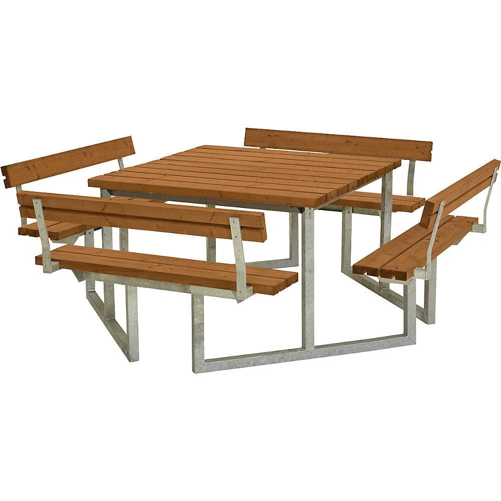 Garten-Essgruppe PLUS Twist 5-tlg. Teak RAL 1006