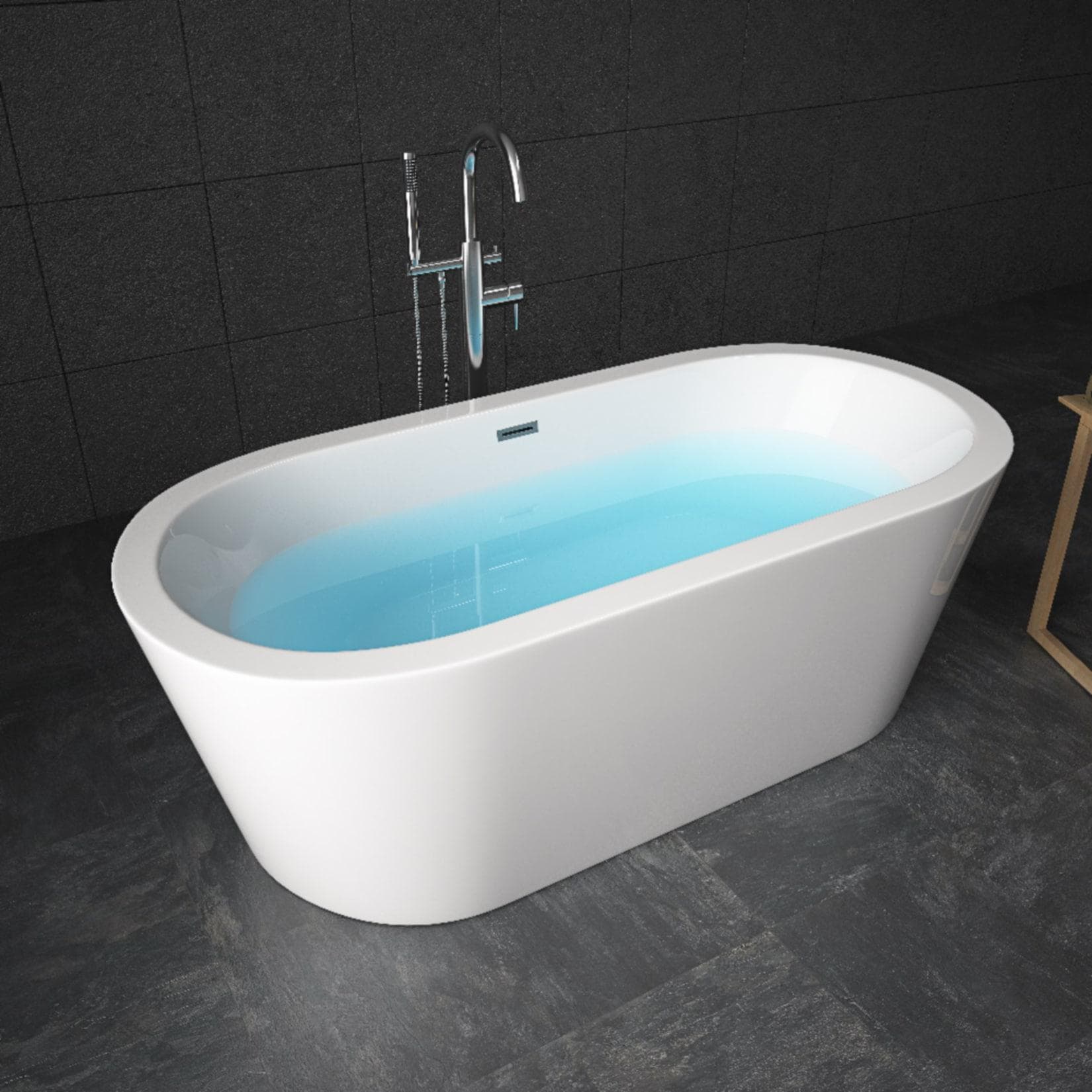 TroniTechnik® Freistehende Badewanne PIPERI