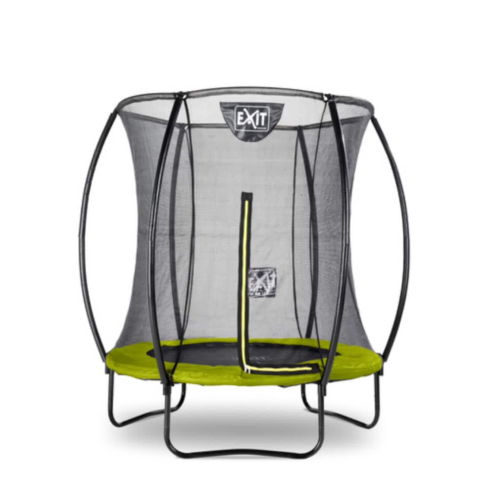 EXIT Silhouette Trampolin 183cm mit Sicherheitsnetz Lime Grün