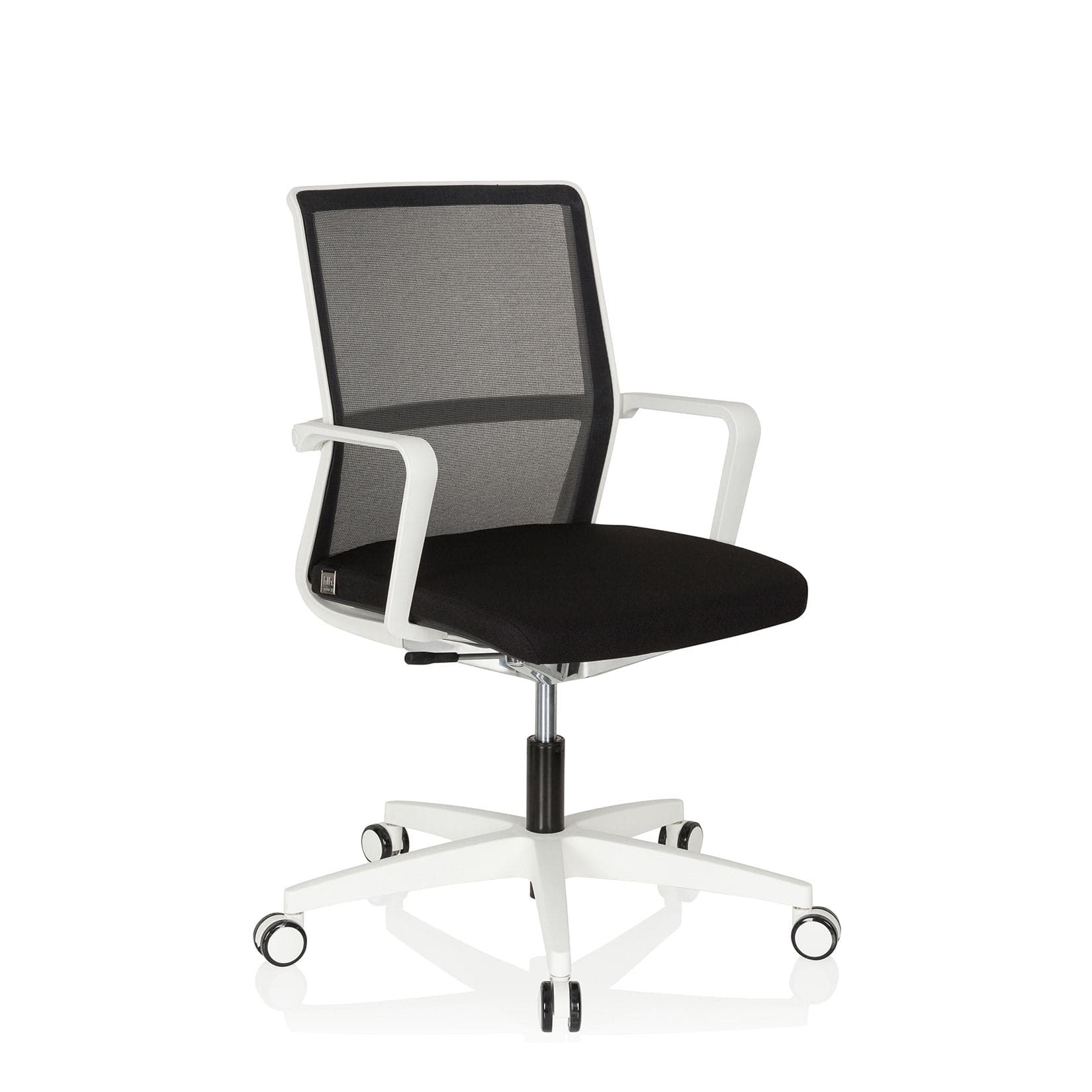 hjh OFFICE Profi Bürostuhl MOVE-TEC NET 3D Stoff/Netzstoff Grau mit Armlehnen