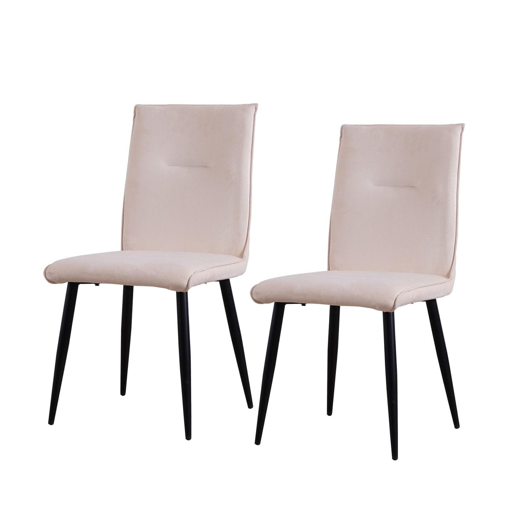 Samtene Esszimmerstühle Salinas - Set mit 2 Stühlen