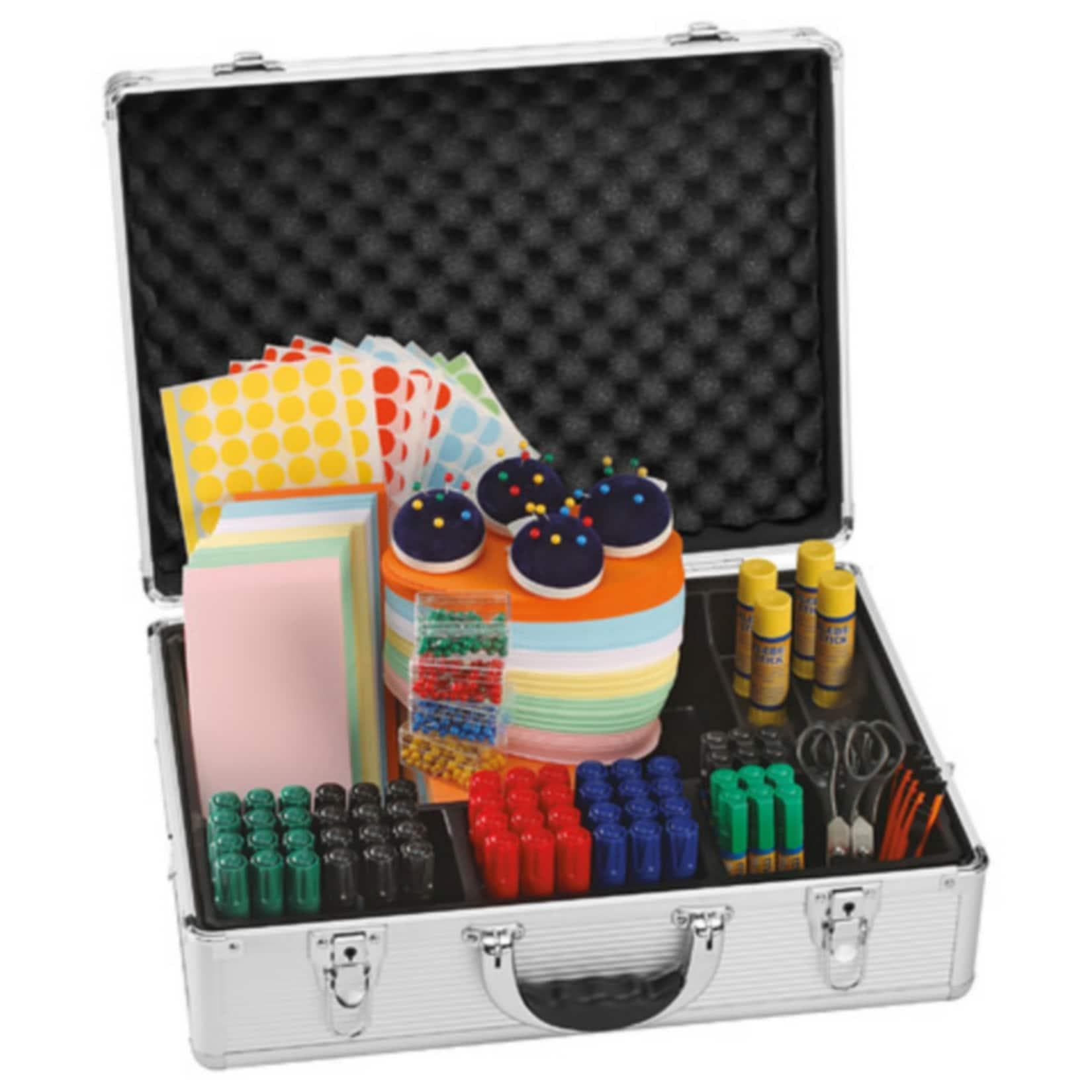 Magnetoplan Seminar-Koffer 11215 Aluminium Komplett-Set