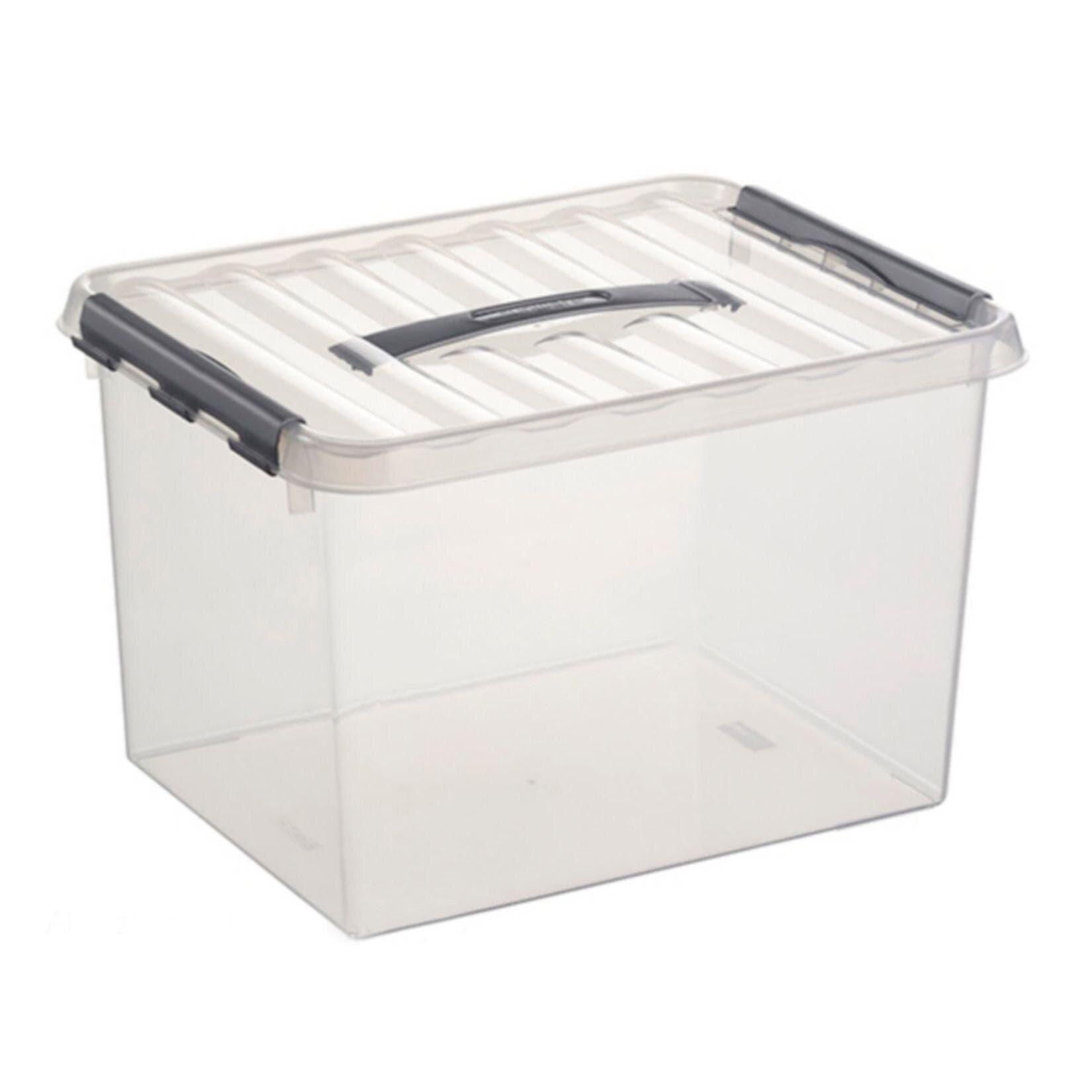 BRB Stapelbehälter 36 Liter 2er Set Transparent