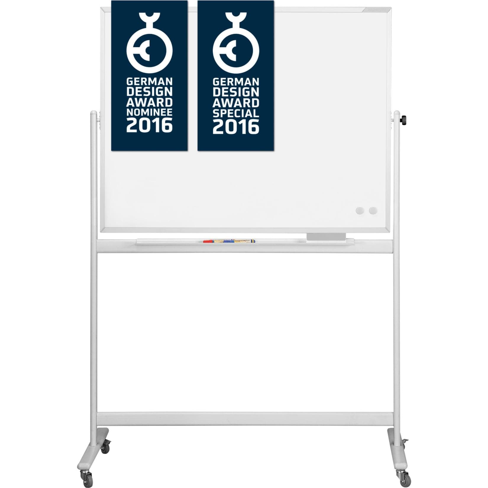 Magnetoplan Design-Whiteboard CC Mobil Aluminium Silber Grau