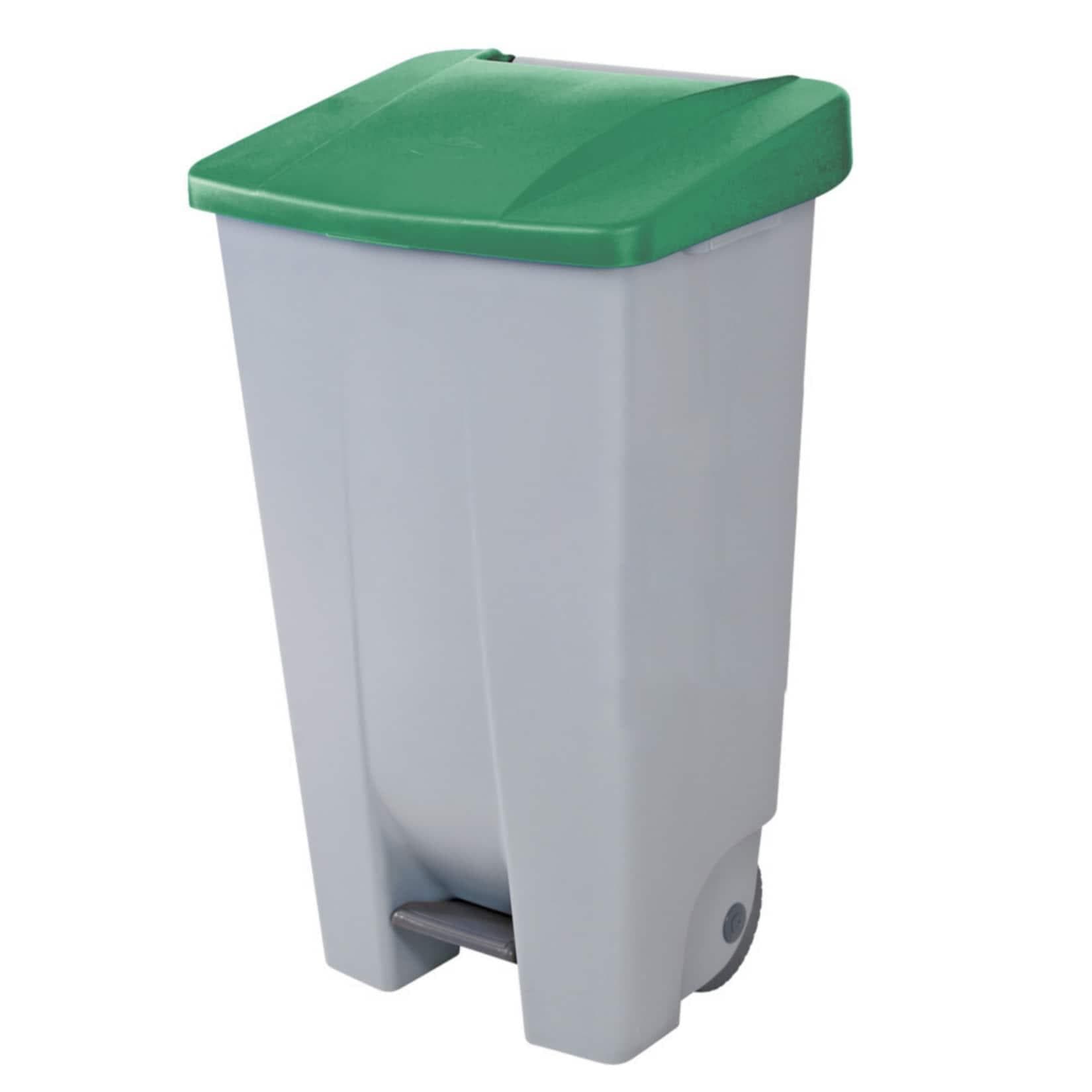 helit Mülleimer 120 Liter Grau Grün Innenbereich