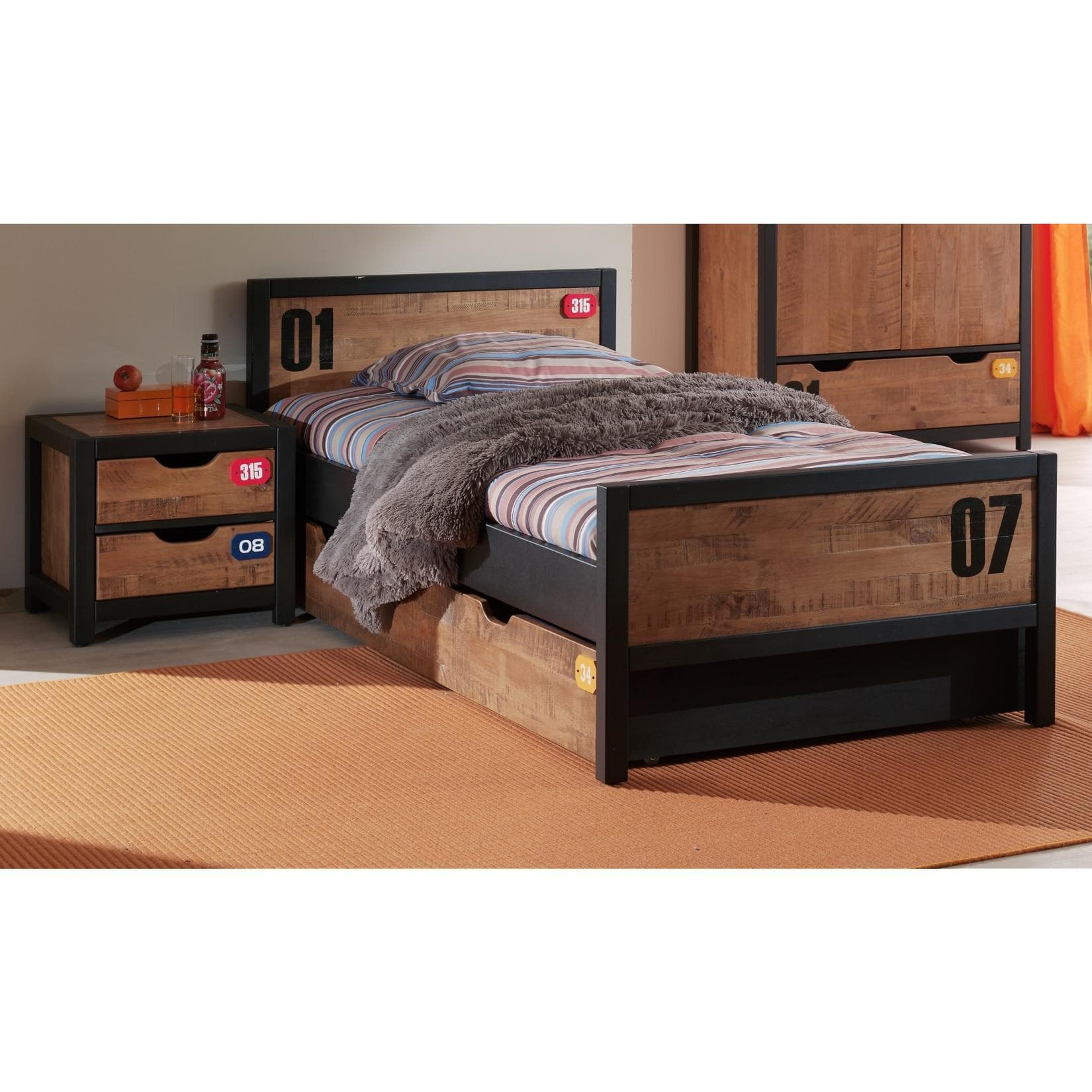 Vipack Jugendzimmer-Set Alex Schwarz S0PBH0L1