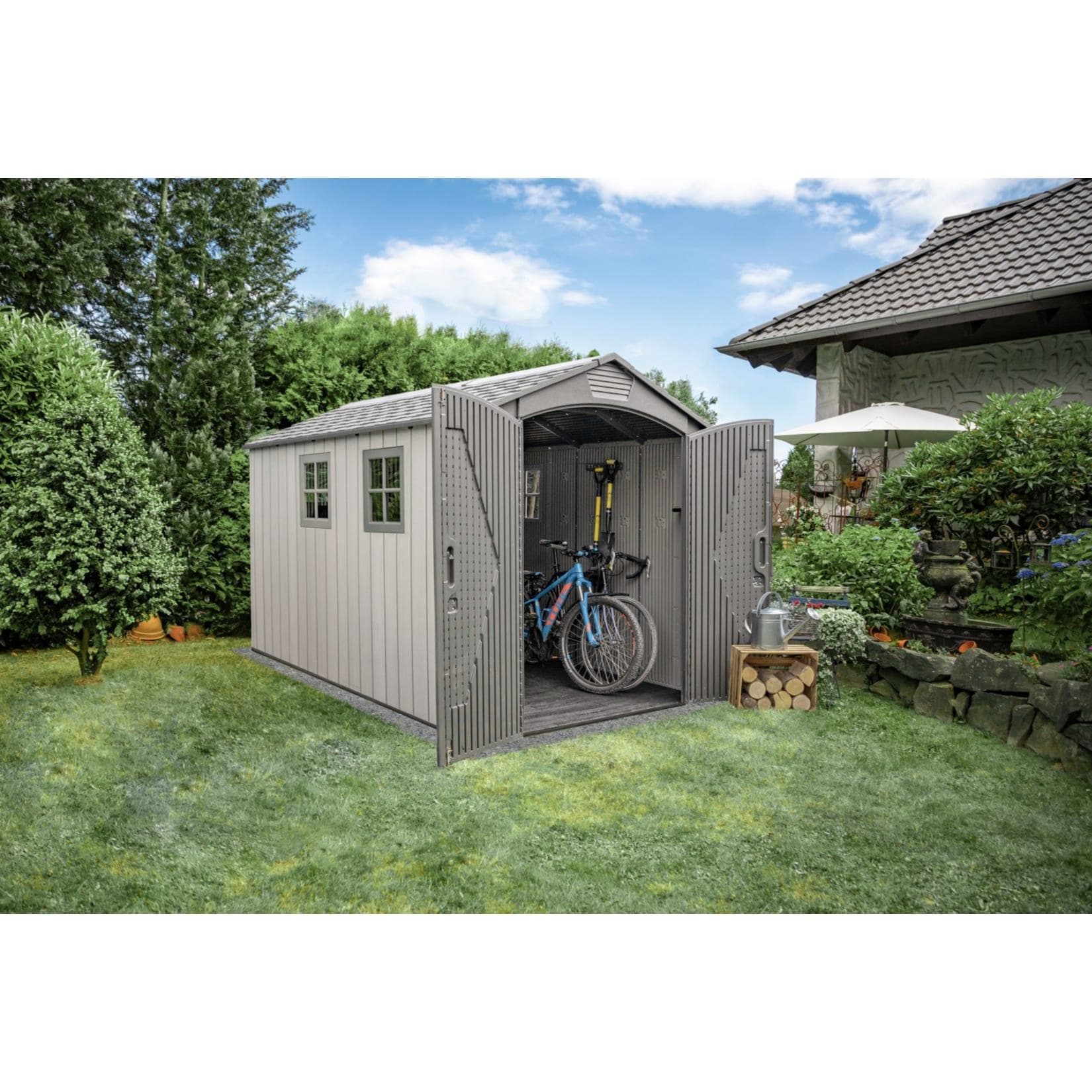 Lifetime Gerätehaus Luna Kunststoff UV-Beständigkeit