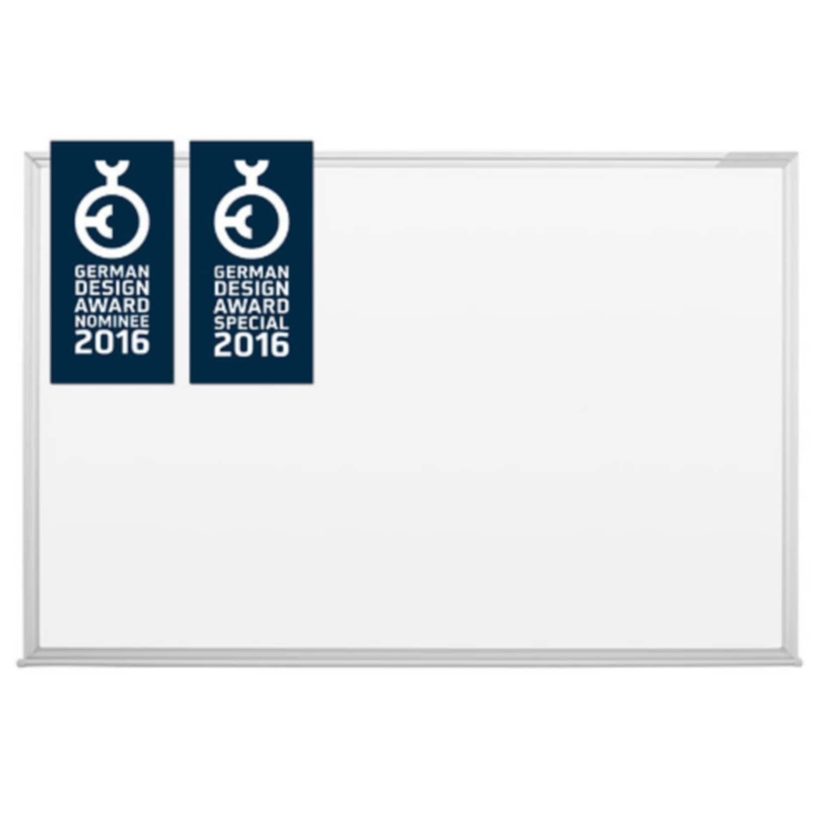 Magnetoplan Design-Whiteboard SP Weiss Magnethaftend mit Aluminium-Rahmen