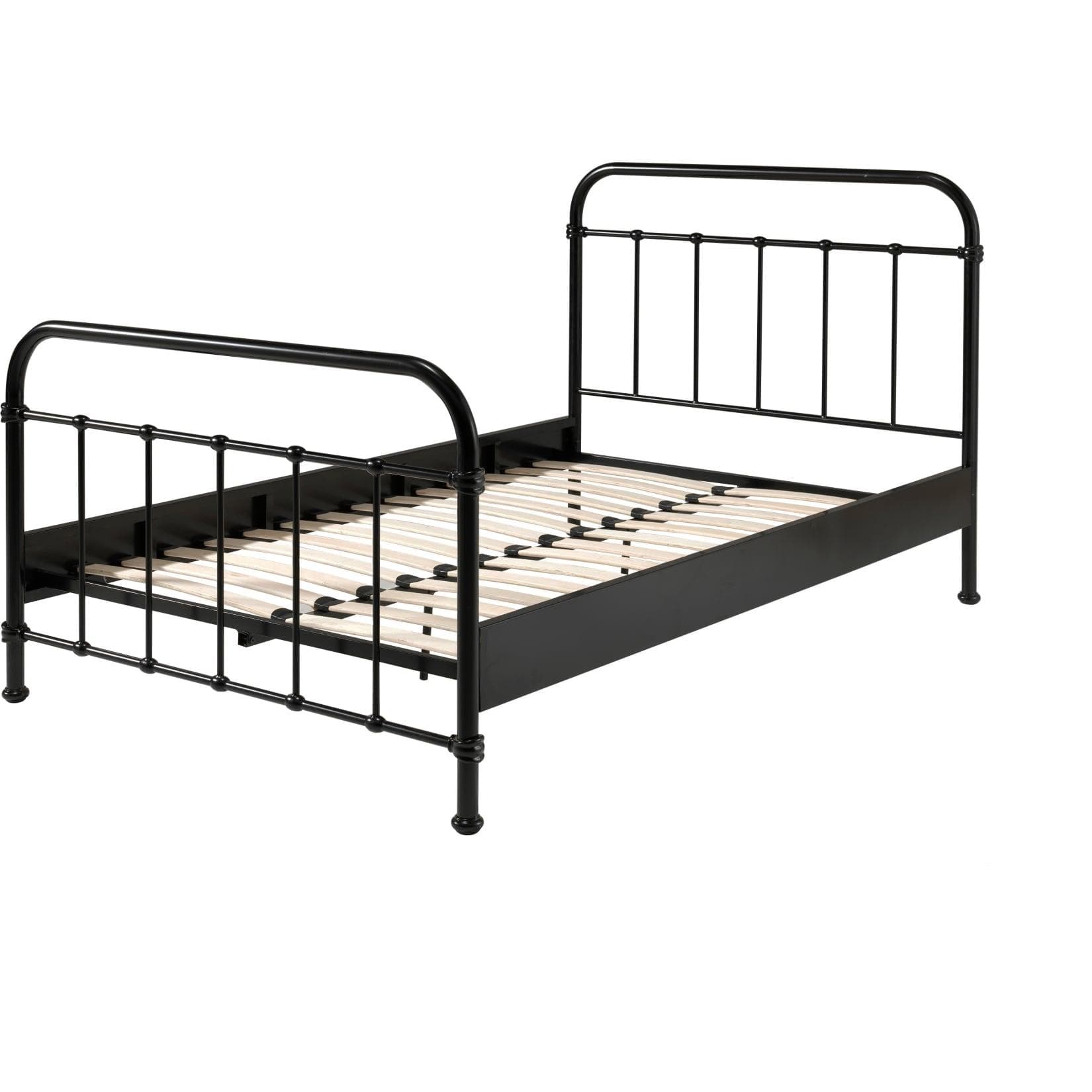 VIPACK Metallbett New York Schwarz 120x200 cm