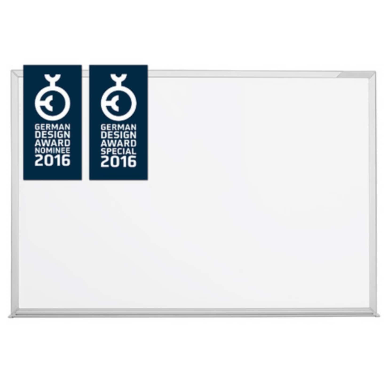 Magnetoplan Design-Whiteboard CC Weiss mit Ablageschale