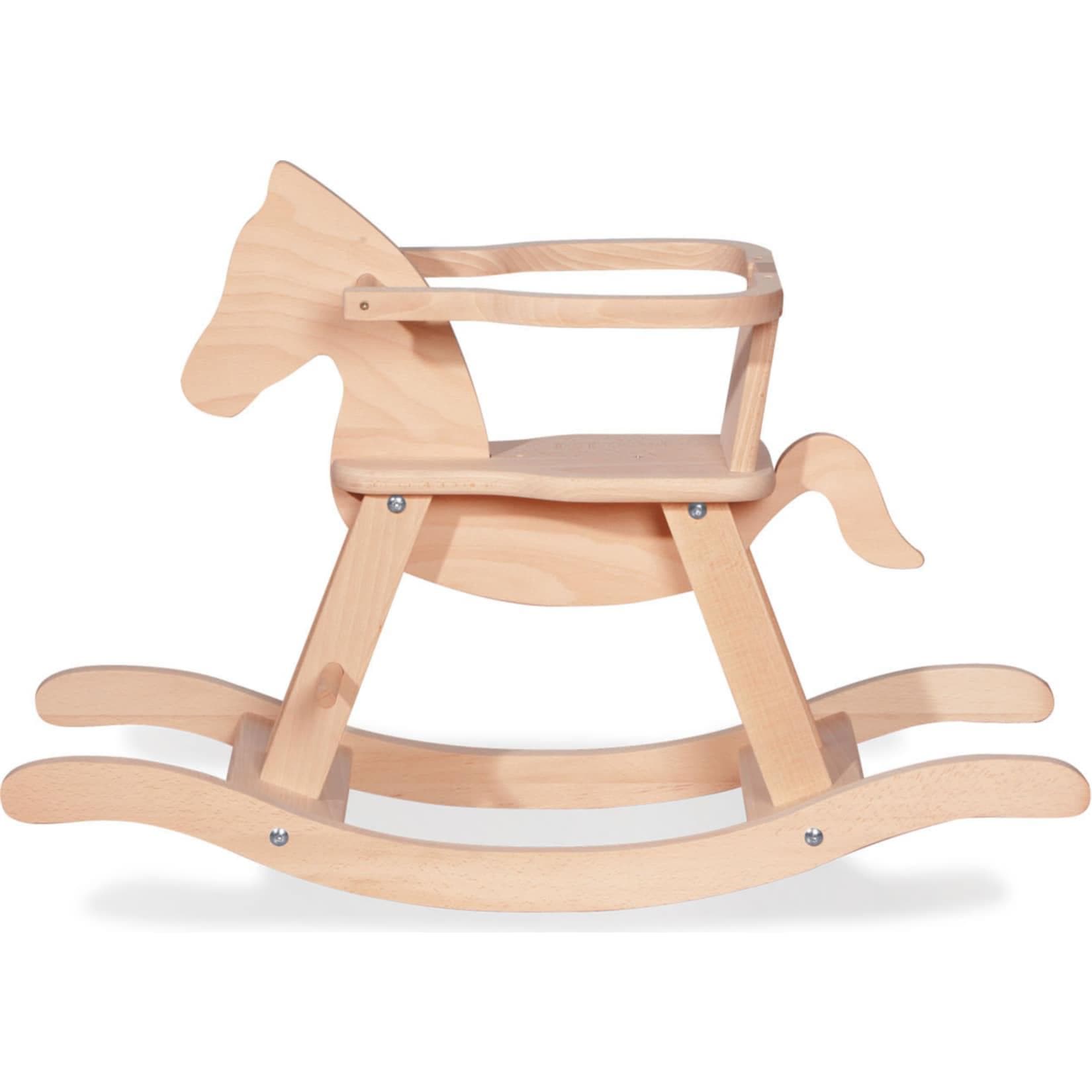 Pinolino Schaukelpferd mit Ring aus massiver Buche