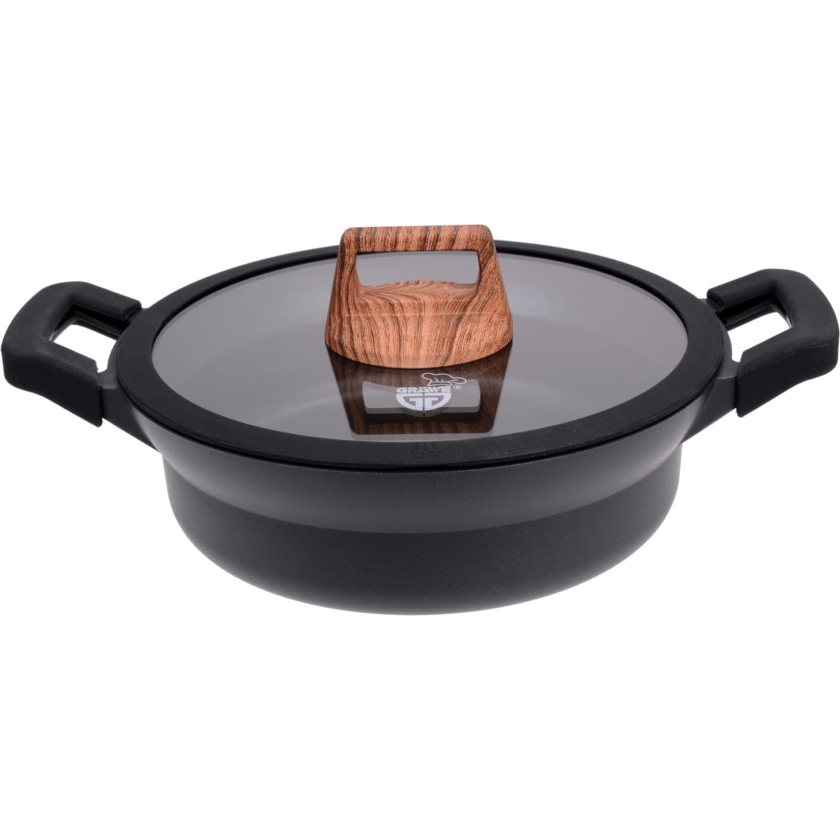 GRÄWE Aluguss Servierpfanne Alu-Line 28 cm