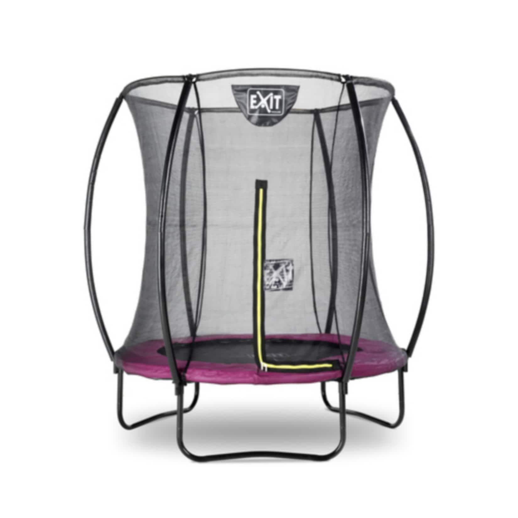 EXIT Silhouette Trampolin mit Sicherheitsnetz 183cm Rosa