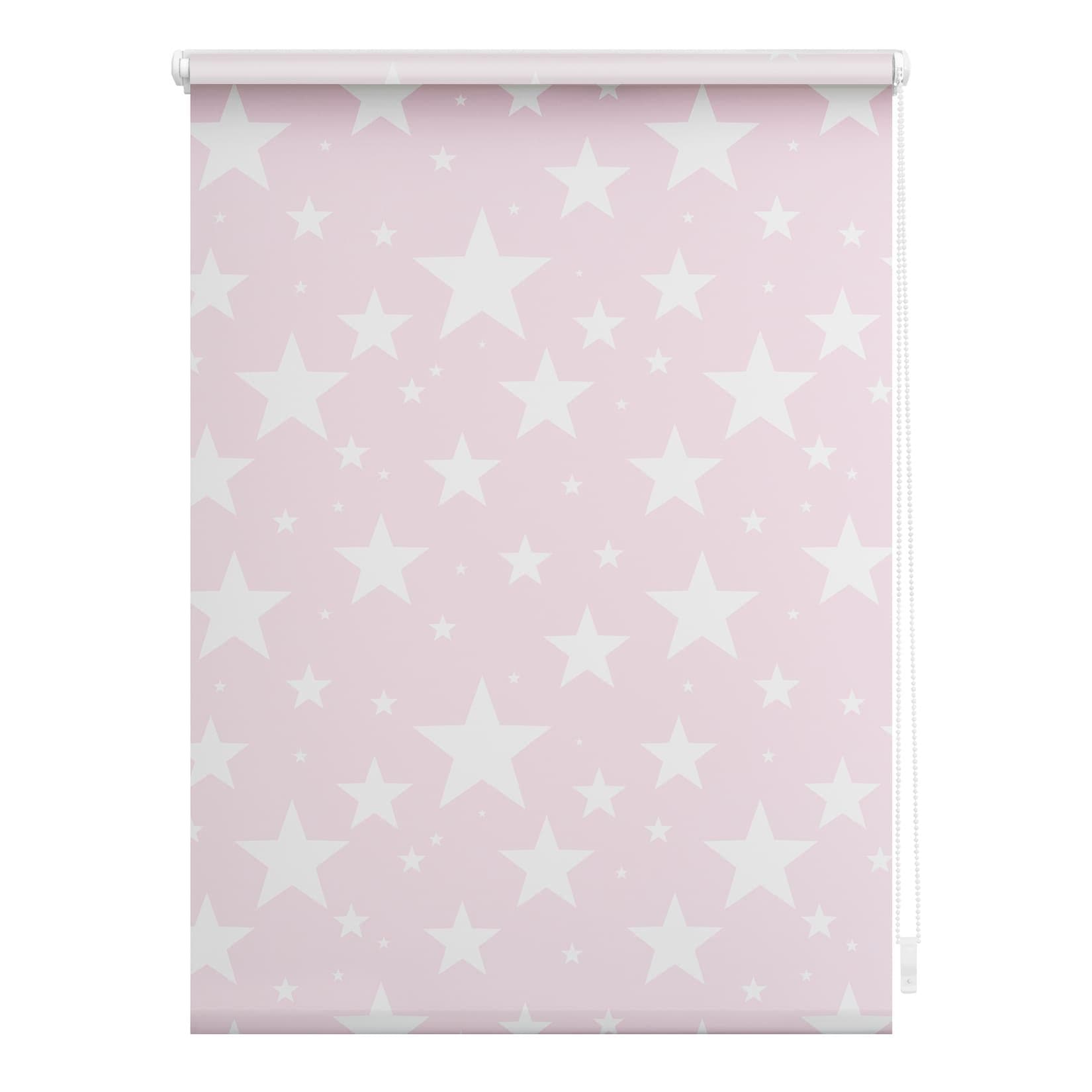 LICHTBLICK ORIGINAL Seitenzugrollo Sterne Klemmfix Blickdicht