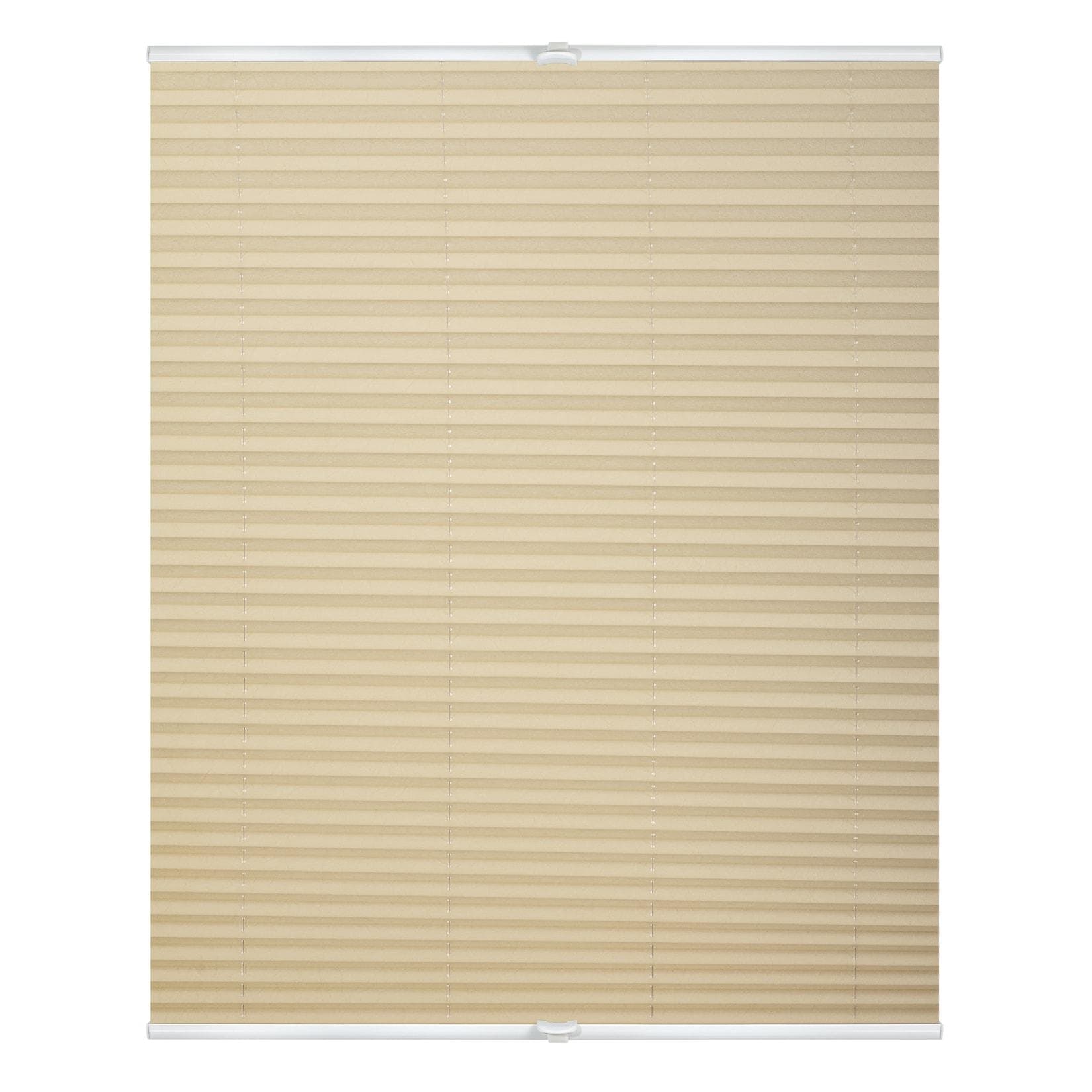 LICHTBLICK Plissee Klemmfix Beige Crushed Optik