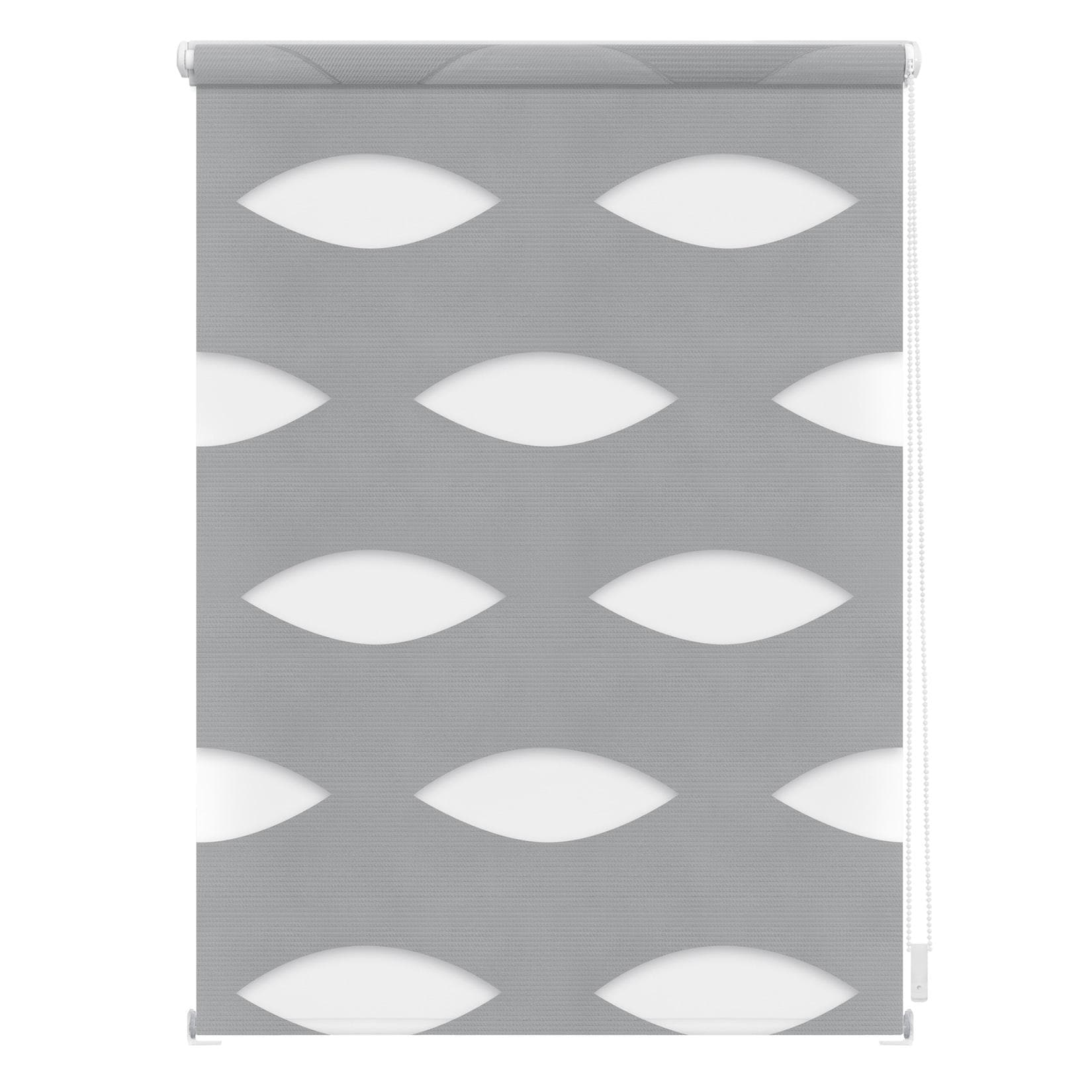 LICHTBLICK Duo Rollo Klemmfix Ellipse Grau