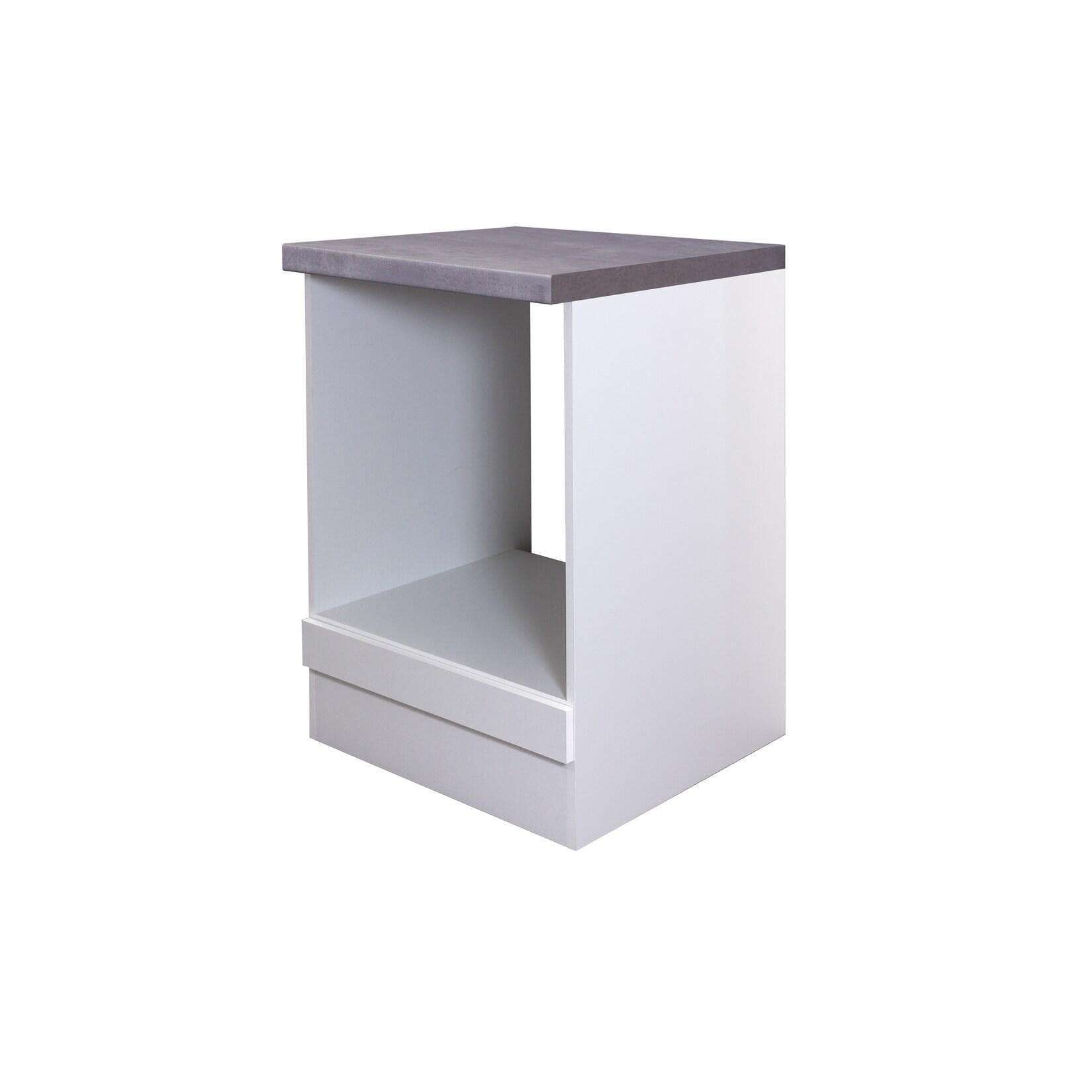 Flex-Well Herd-Umbauschrank Matrix 60 cm Weiß mit Griff