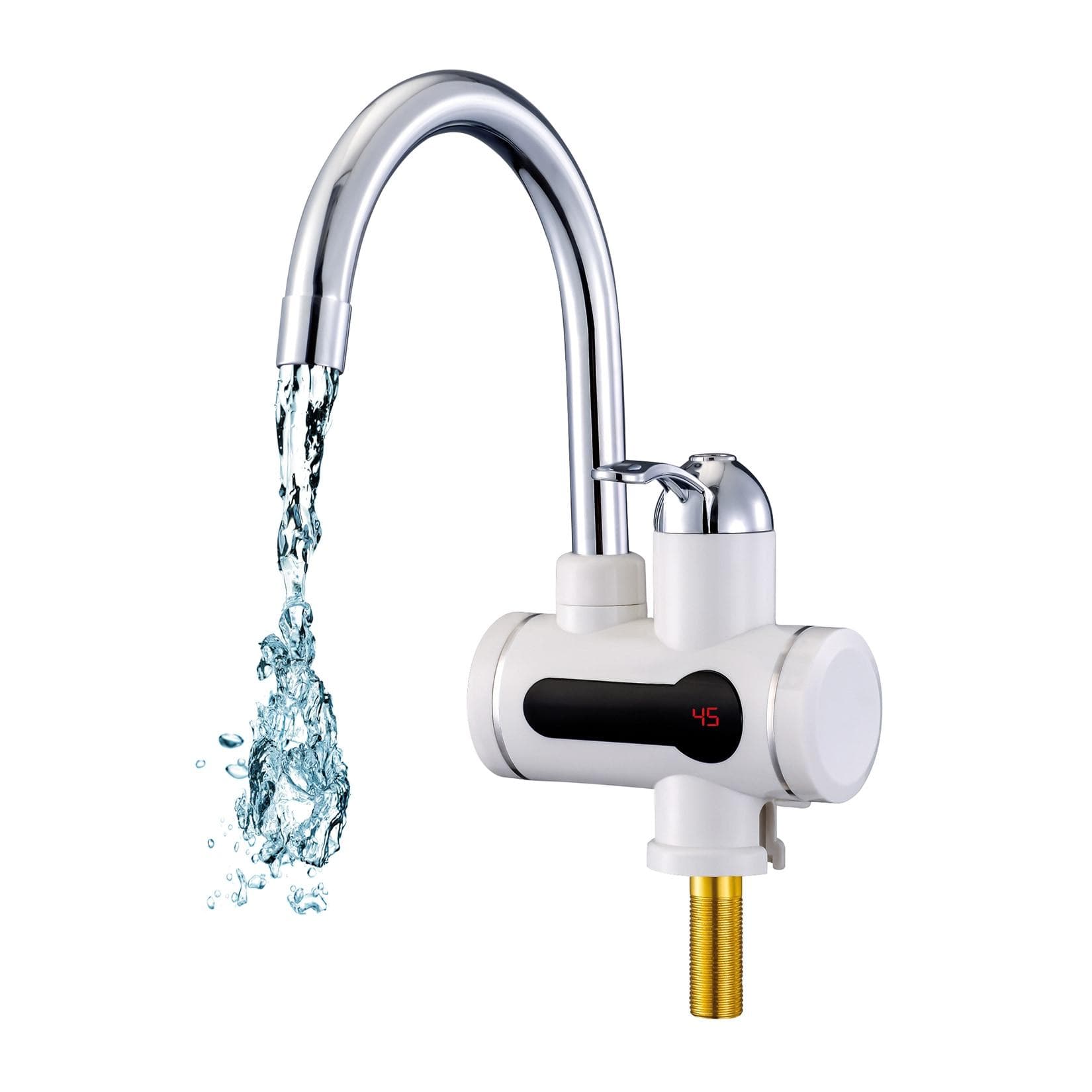 Mauk Digitaler Wasserhahn mit Durchlauferhitzer und Temperaturanzeige