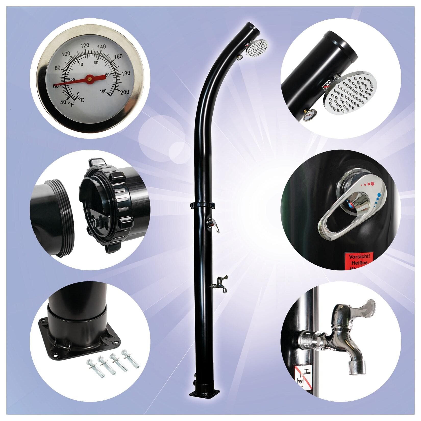 MAUK Solardusche 18L teilbar mit Thermometer