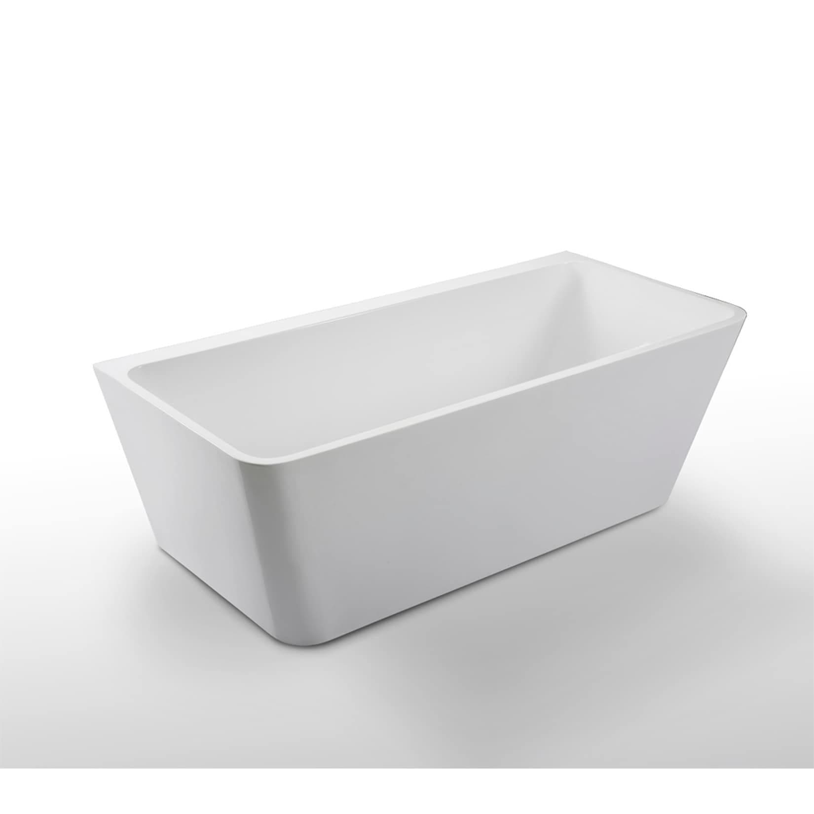 Freistehende Badewanne STYLE von Sanotechnik Weiß Acryl