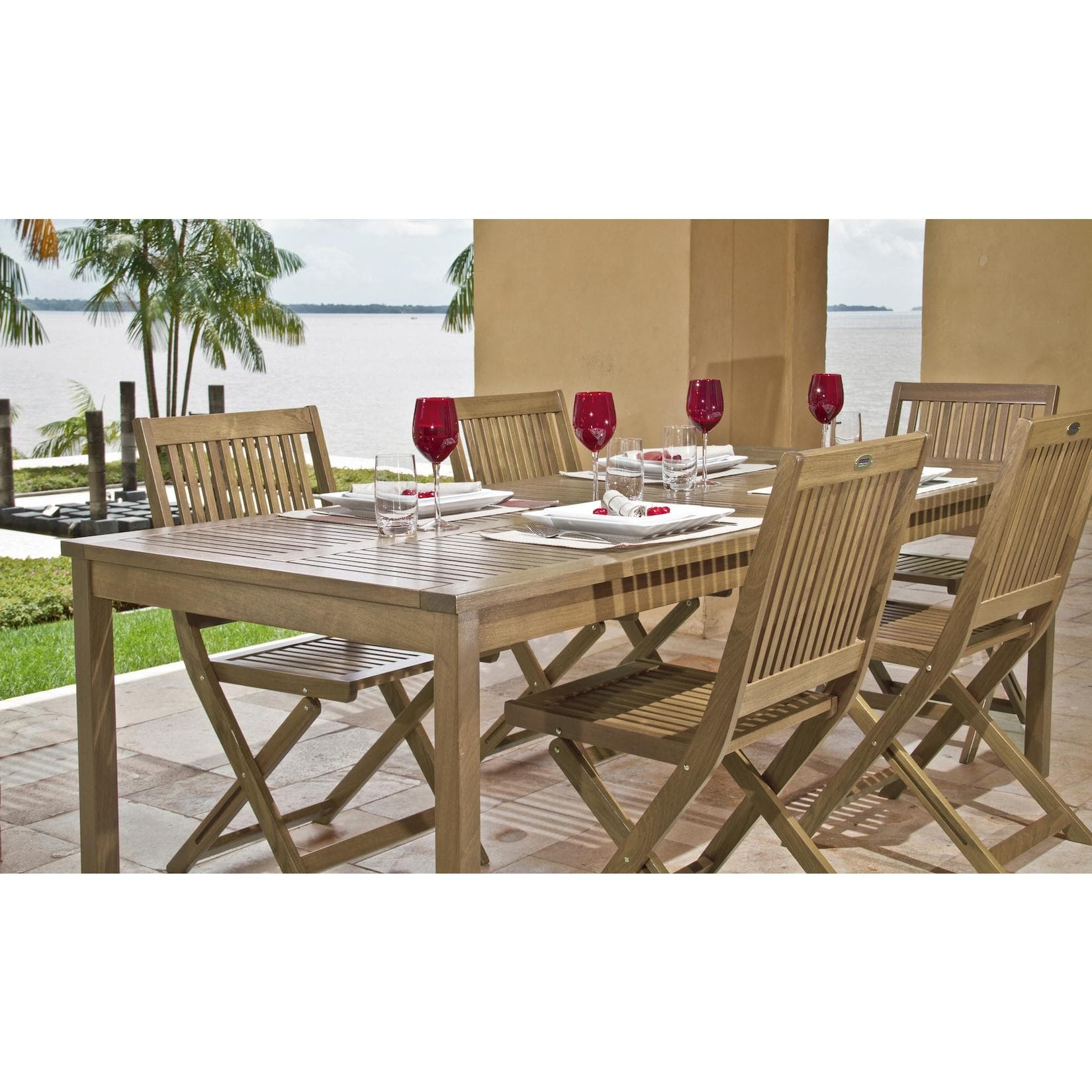 Tramontina Gartentisch 80x80x75 cm Tauri Holz
