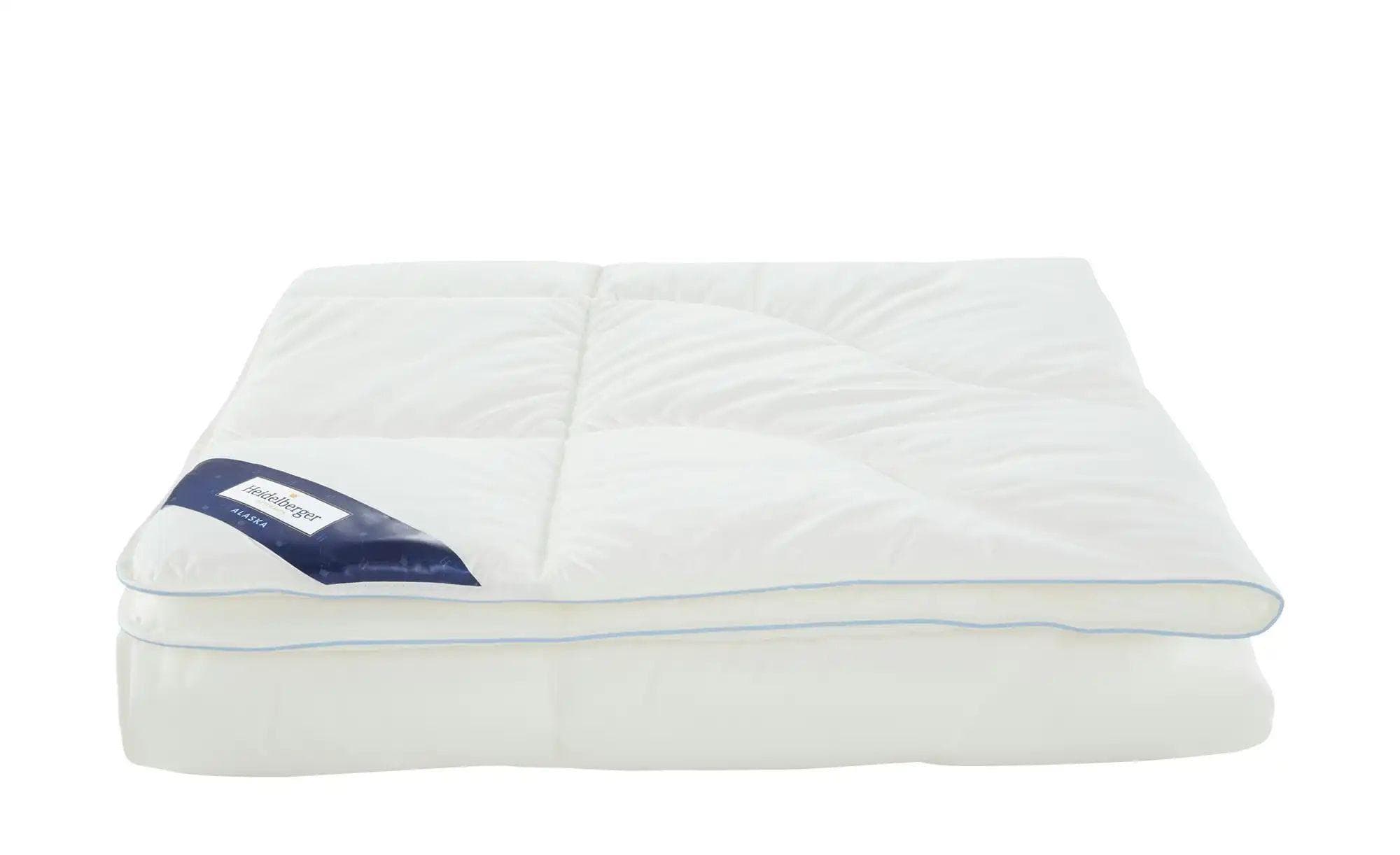 Heidelberger Bettwaren Ganzjahresdecke Alaska Weiß Bio-Baumwolle