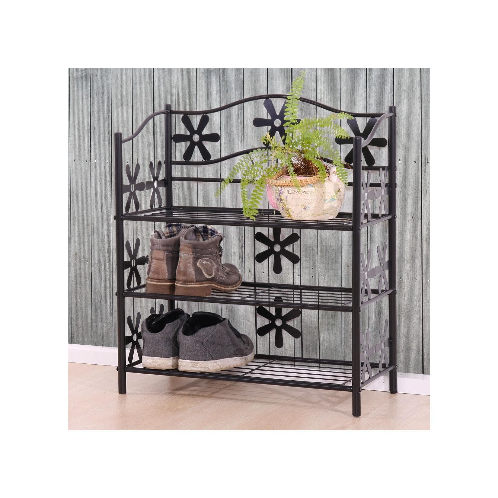 Stabiles Schuhregal aus Metall - Hochwertige Verarbeitung