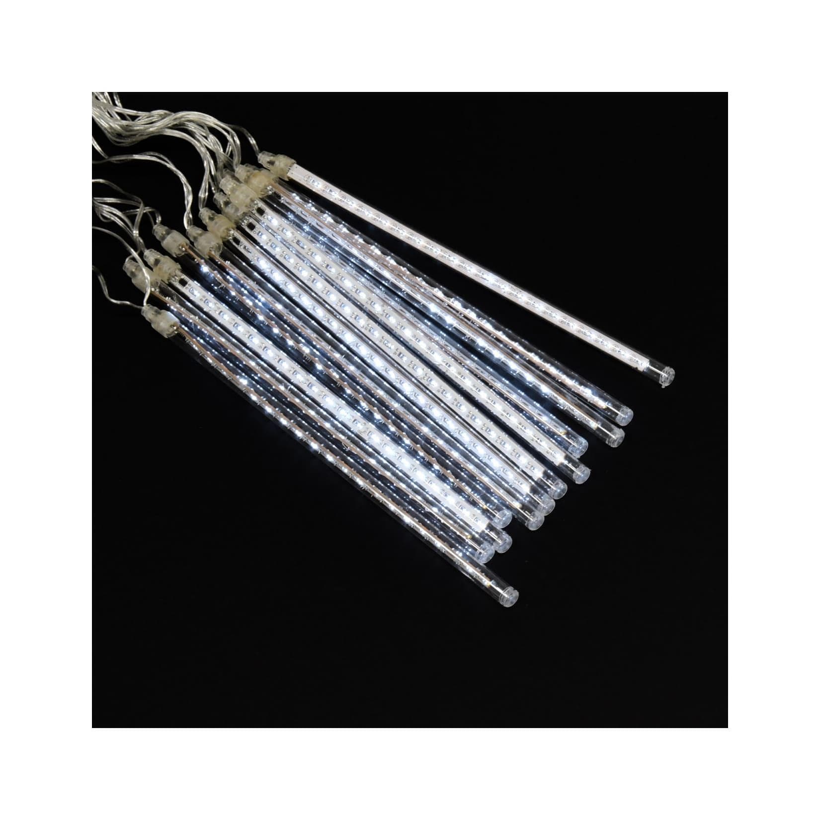 Linder Exclusiv LED Meteor Lichterkette Kaltweiß Transparent