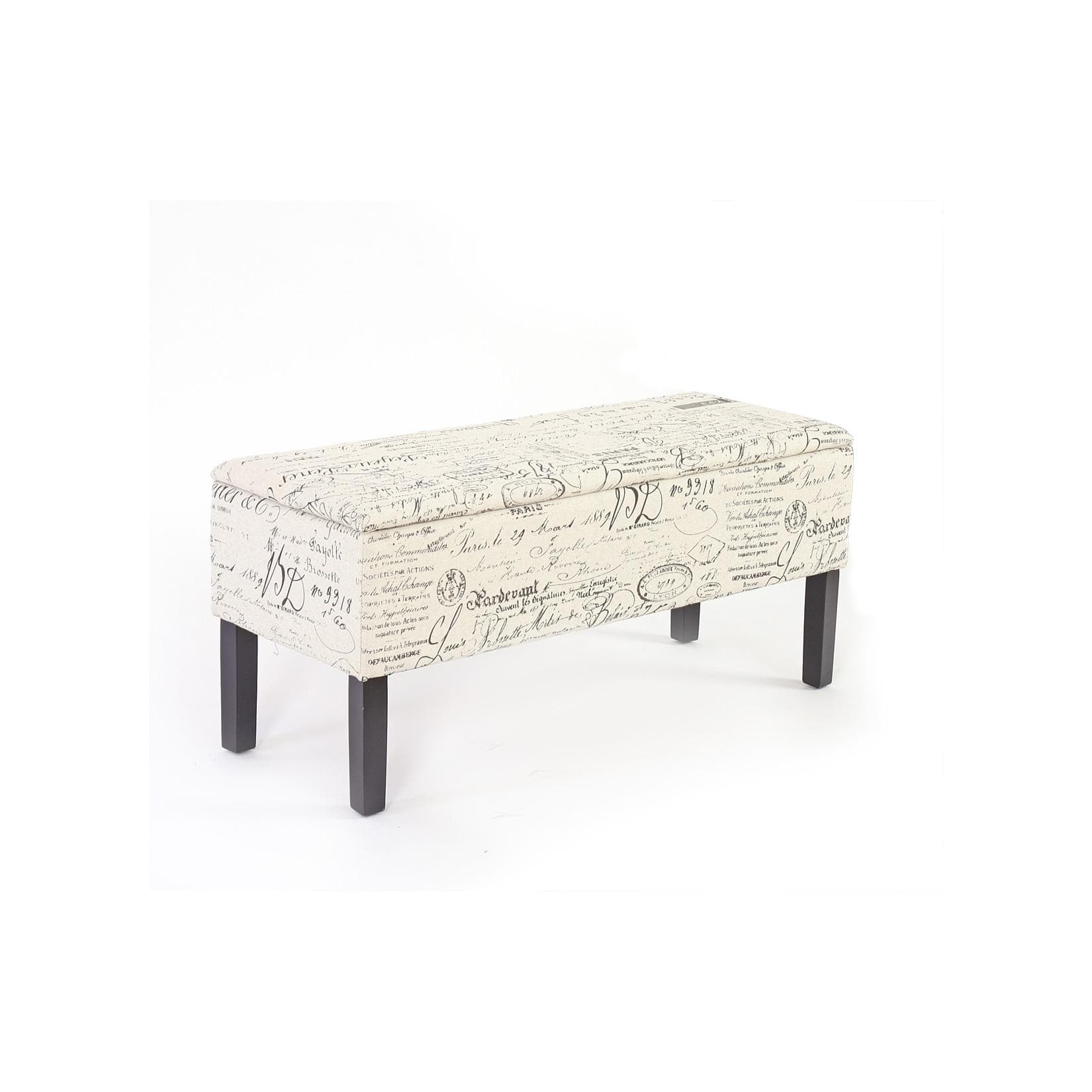 Klappbare Sitztruhe mit Polsterung und Stauraum