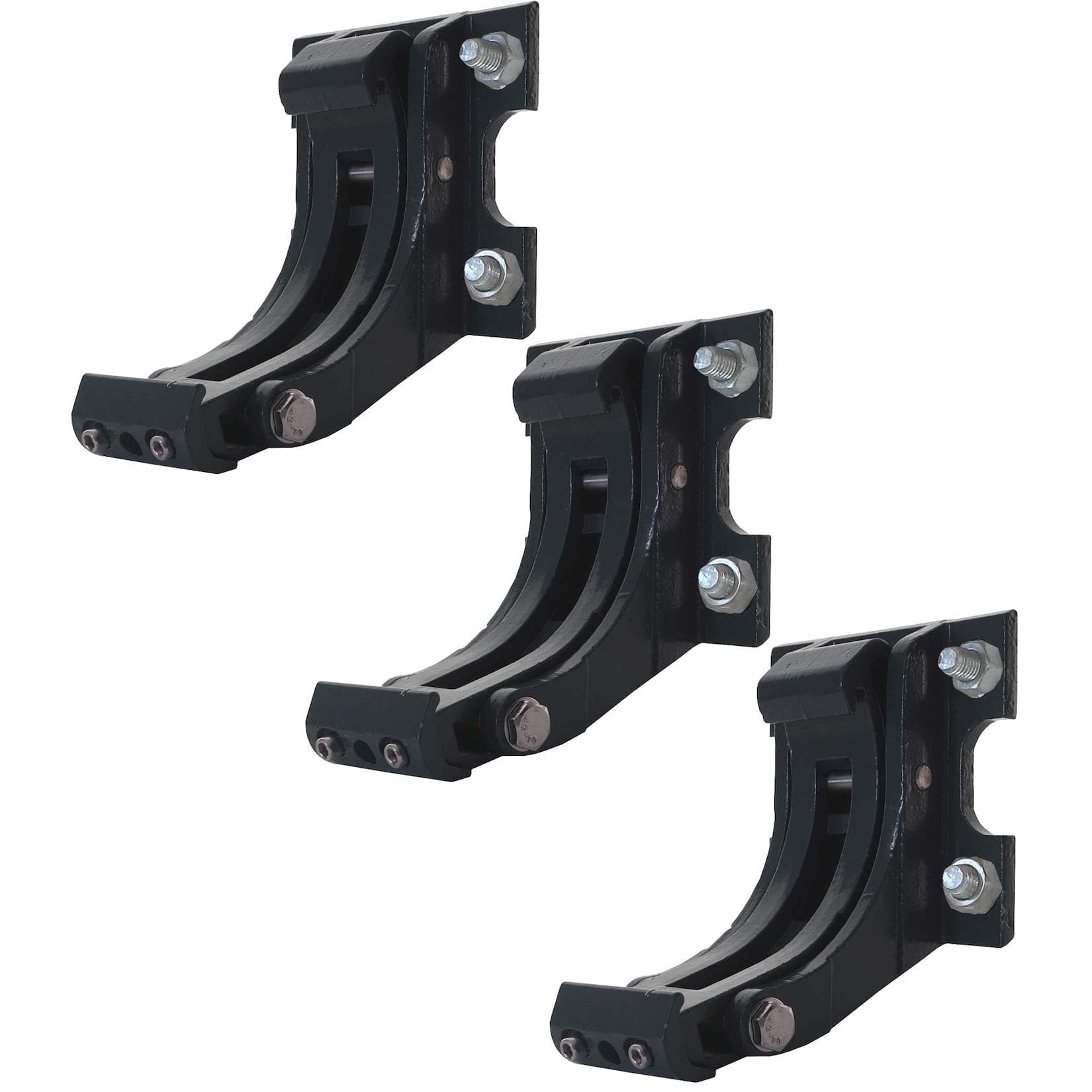 MCW 3er-Set Wandhalterung für Markise H124 Wandmontage Adapter Anthrazit