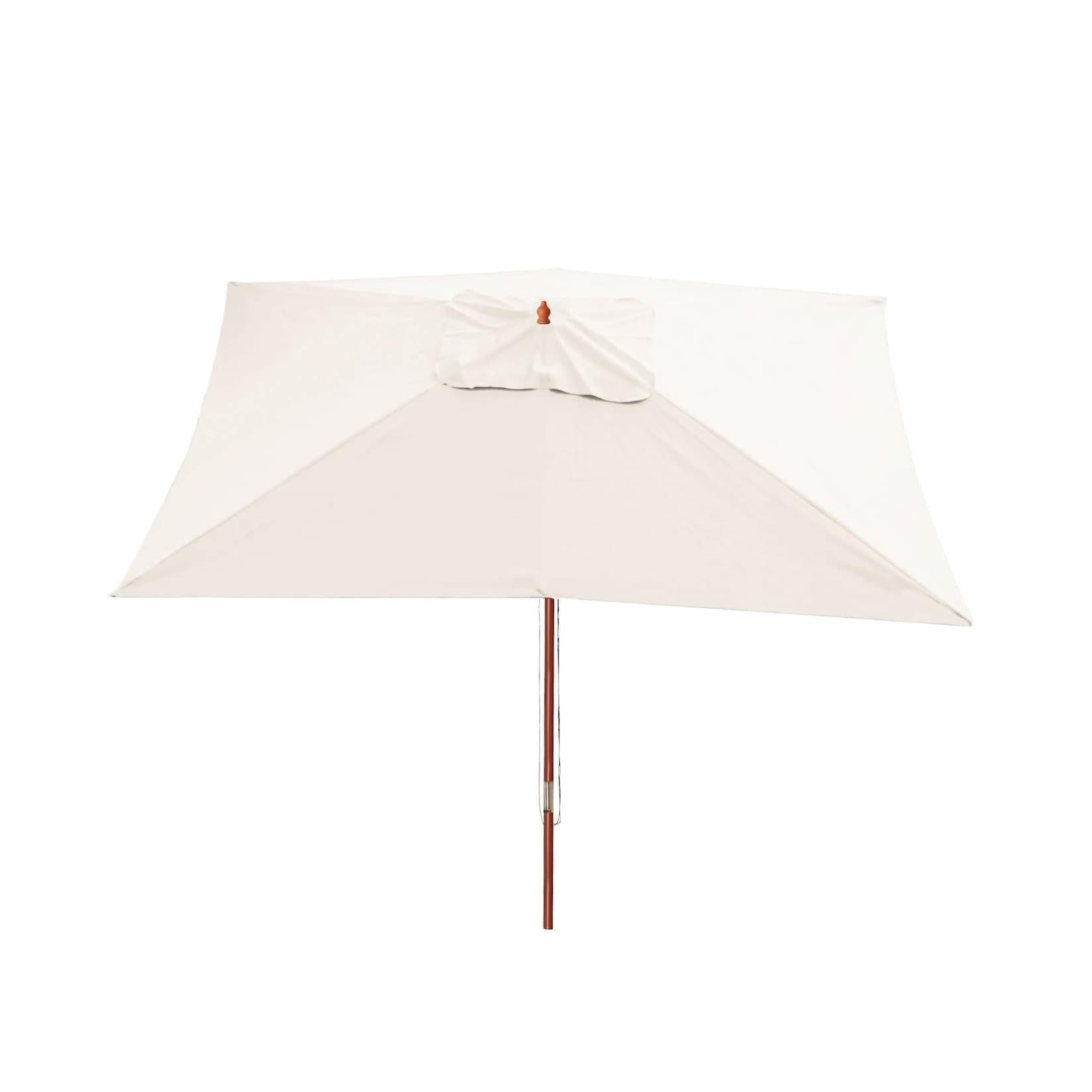 Sonnenschirm Lissabon Gartenschirm Marktschirm 3x4m Polyester/Holz 6kg Creme