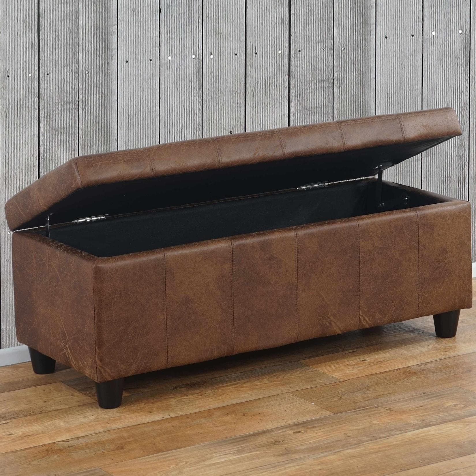 MCW Kriens-Stoff Truhe: Stabile Garderobenbank mit Modernem Design