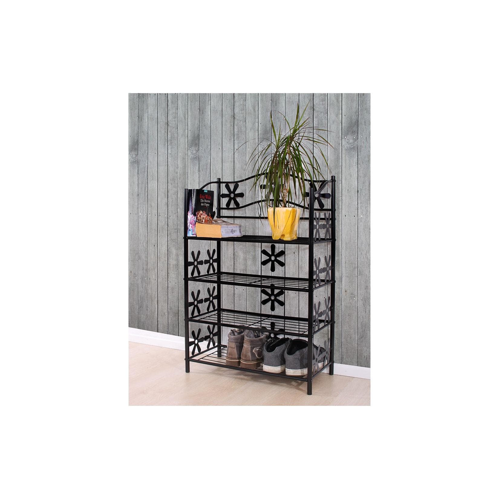 Stabiles Schuhregal aus Metall - Hochwertige Verarbeitung