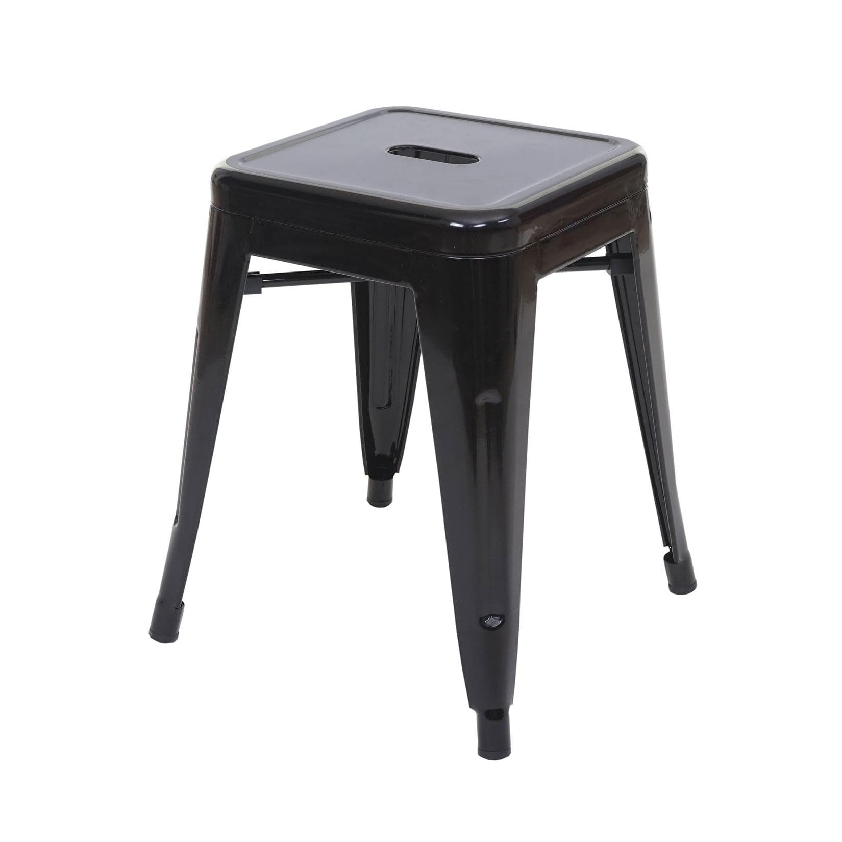 MCW Hocker MCW-A73 Metallhocker stapelbar schwarz