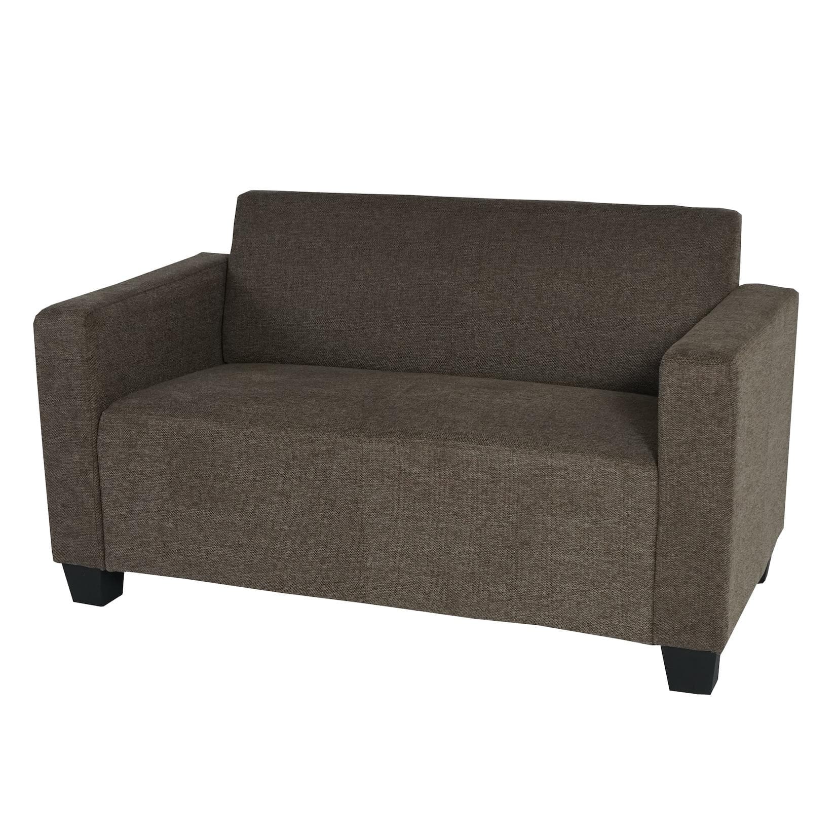 MCW 2er Sofa Couch Moncalieri Loungesofa Stoff Braun