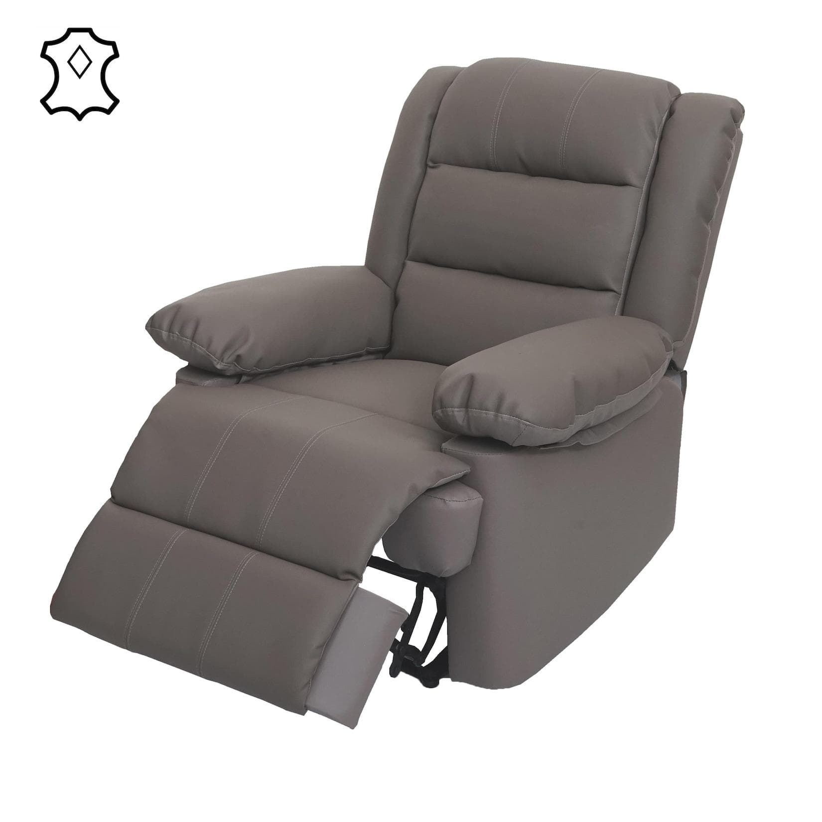 MCW TV-Sessel MCW-G15 Taupe mit Liegefunktion und verstellbarer Rückenlehne