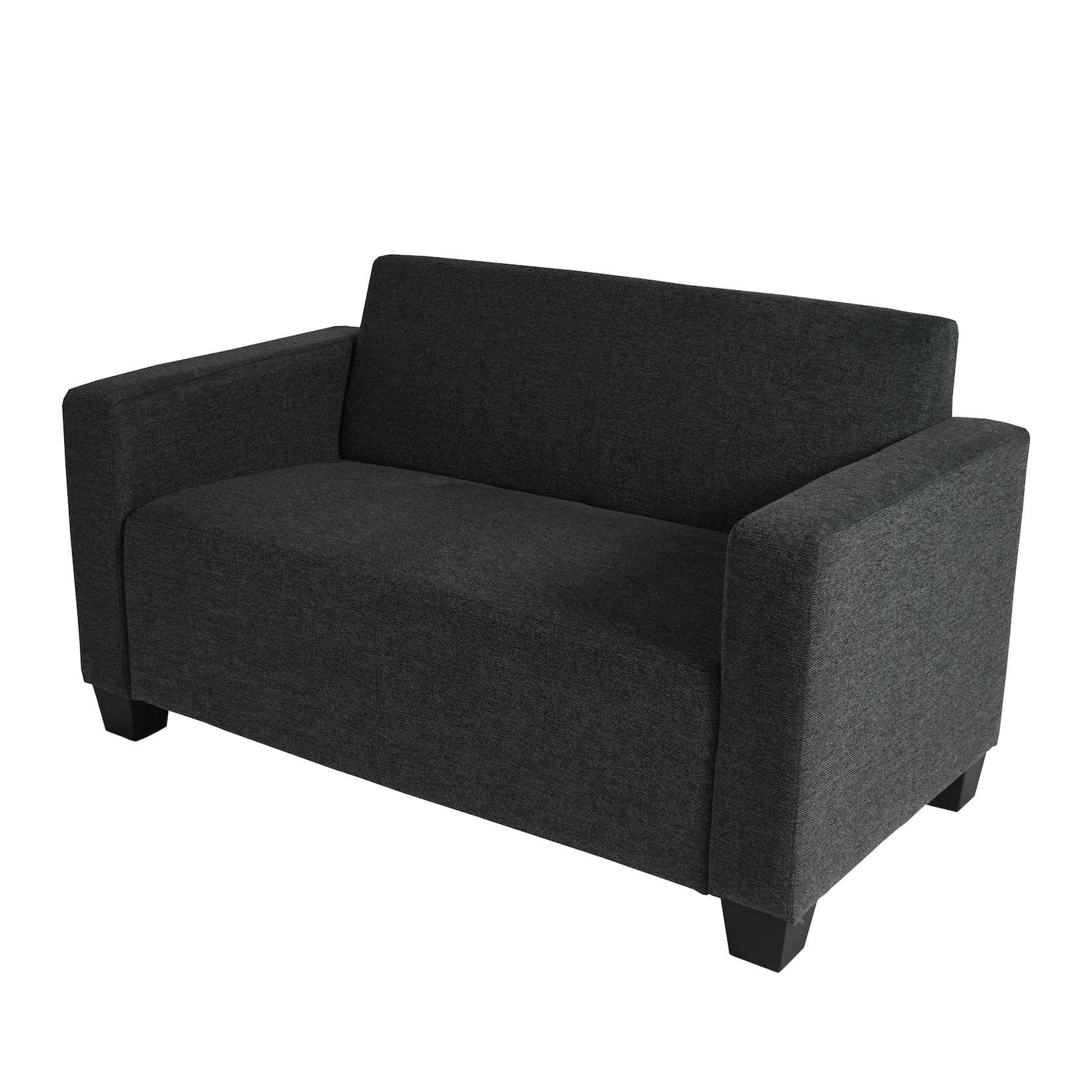 MCW 2er Sofa Couch Moncalieri Loungesofa Stoff/Textil Anthrazit-Grau