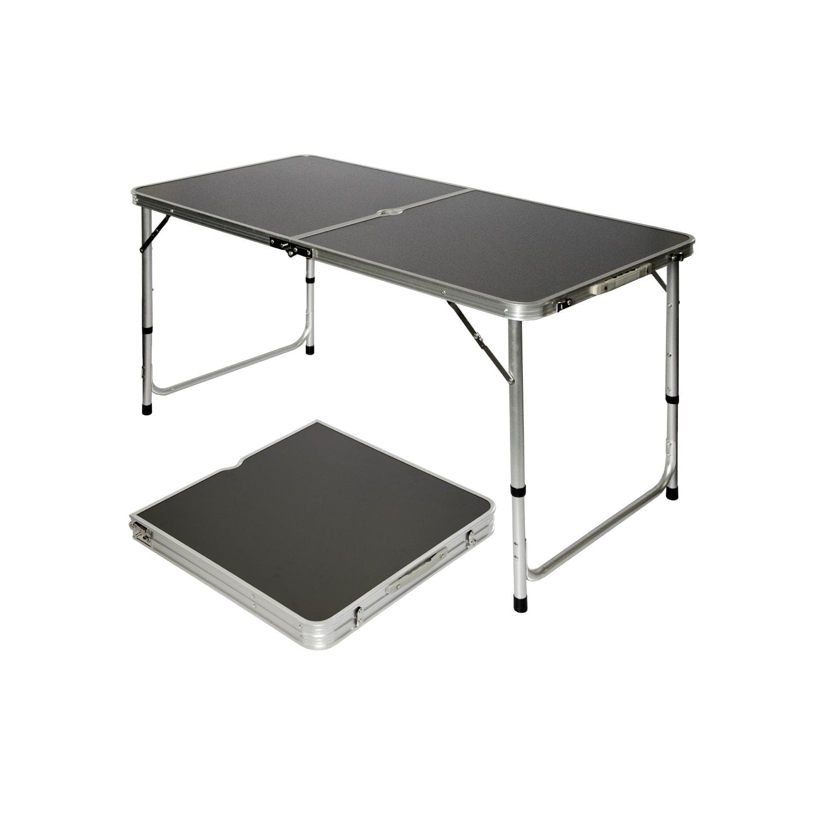 Verstellbarer Campingtisch - Klappbar & Robust in Kofferformat