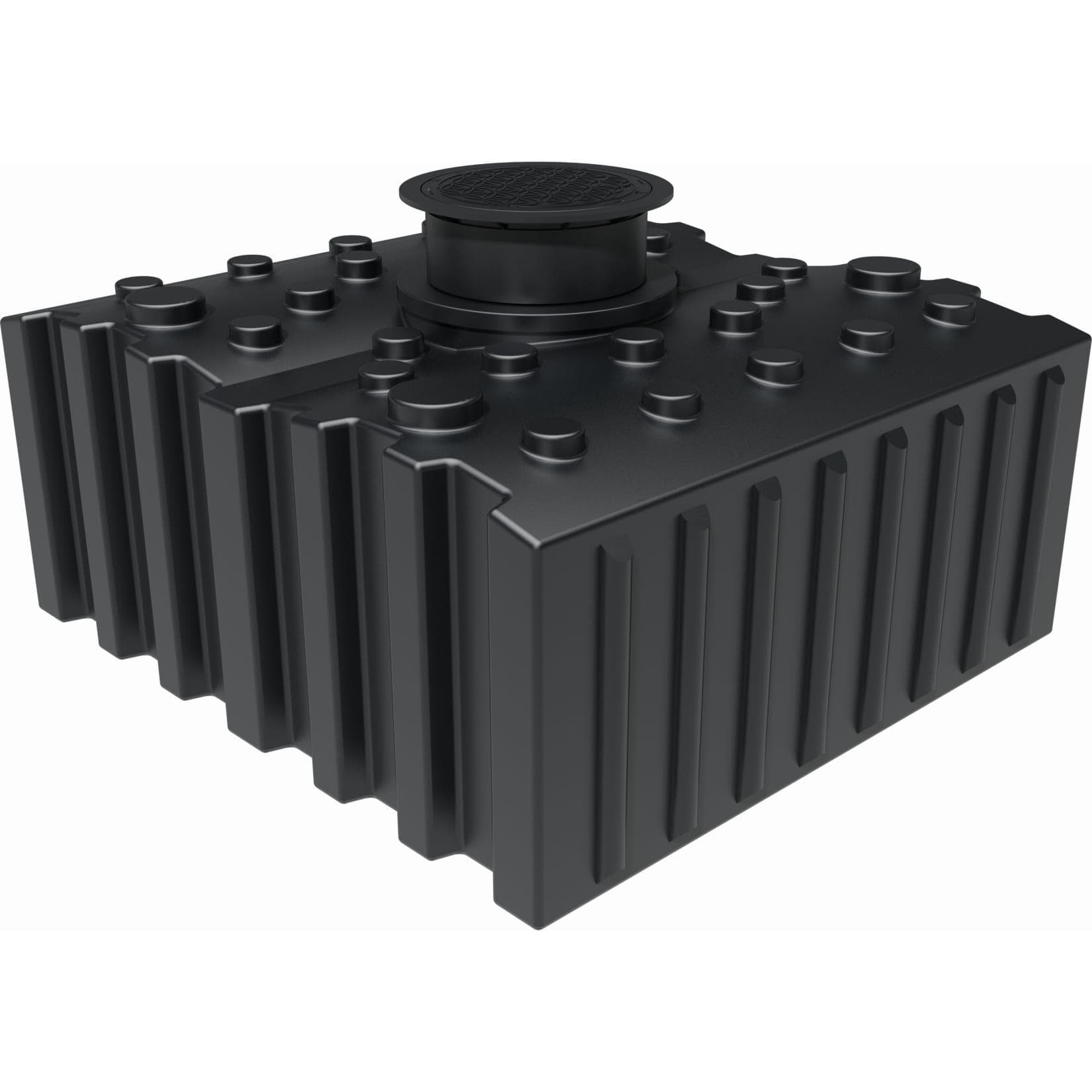 GreenLife Flachtank 5.000 l mit Ausgleichsdom & begehbarer Abdeckung