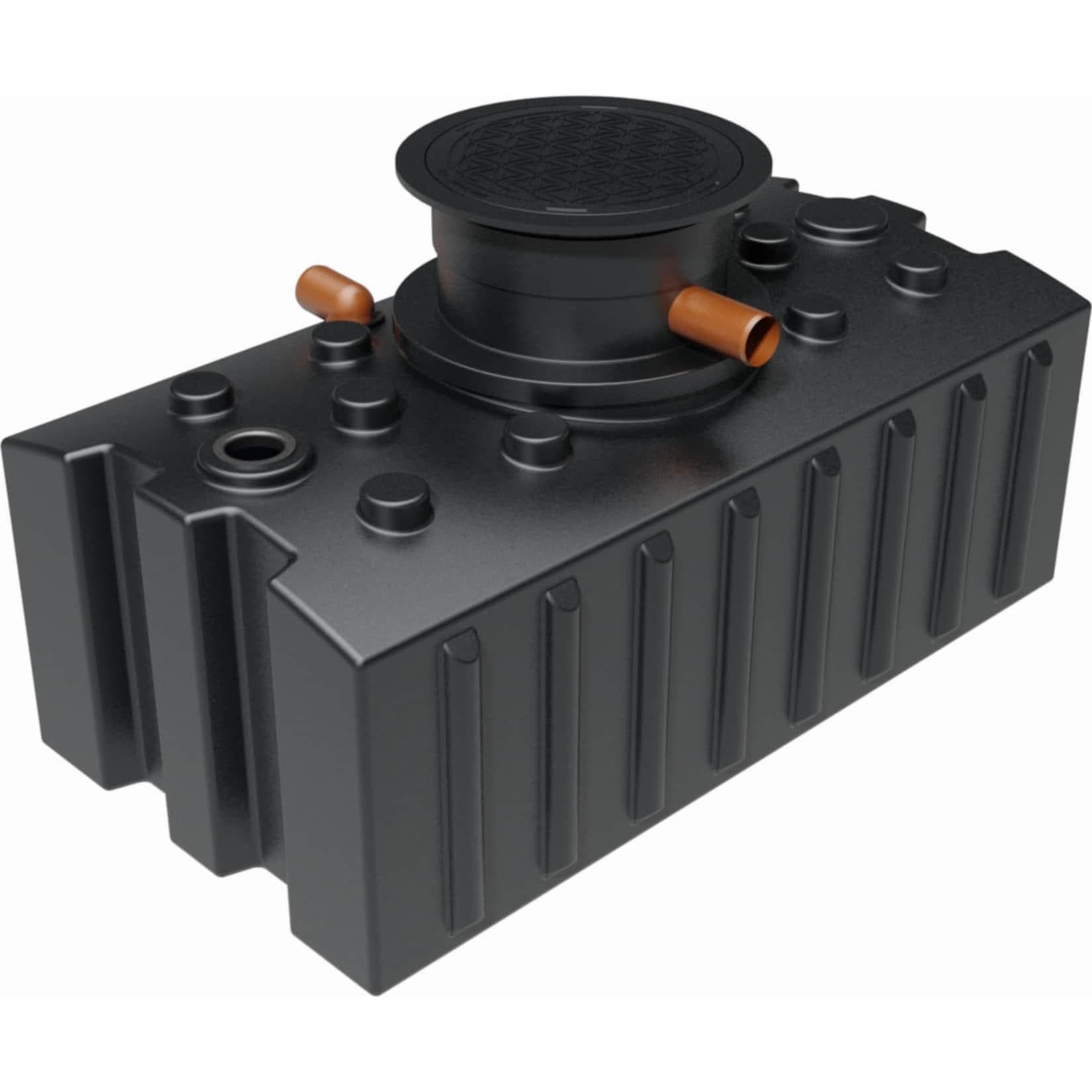 GreenLife Regenwasser-Flachtank 2.000 l mit Biovitor