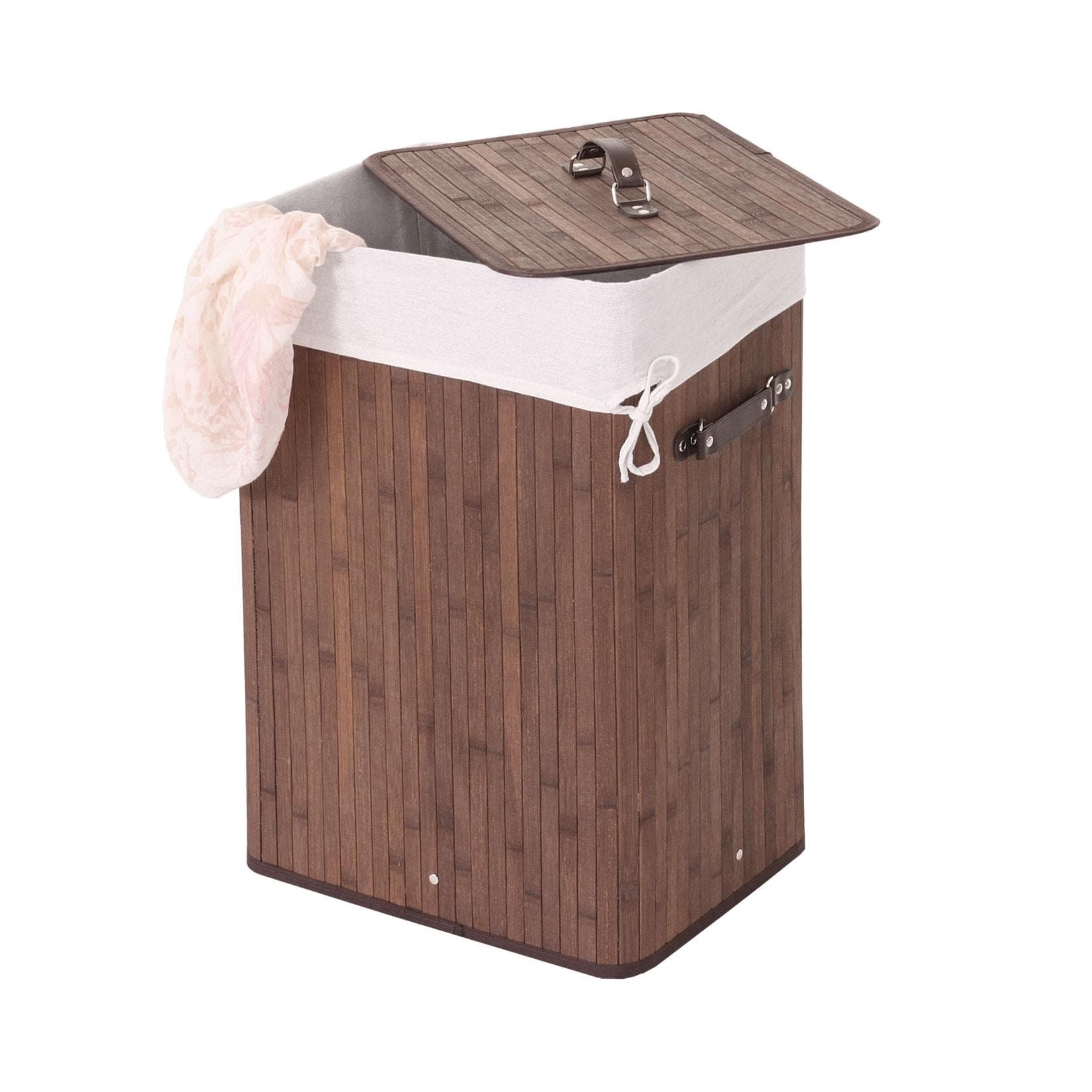 MCW Wäschekorb MCW-C21-70 Beige Braun Herausnehmbarer Wäschesack