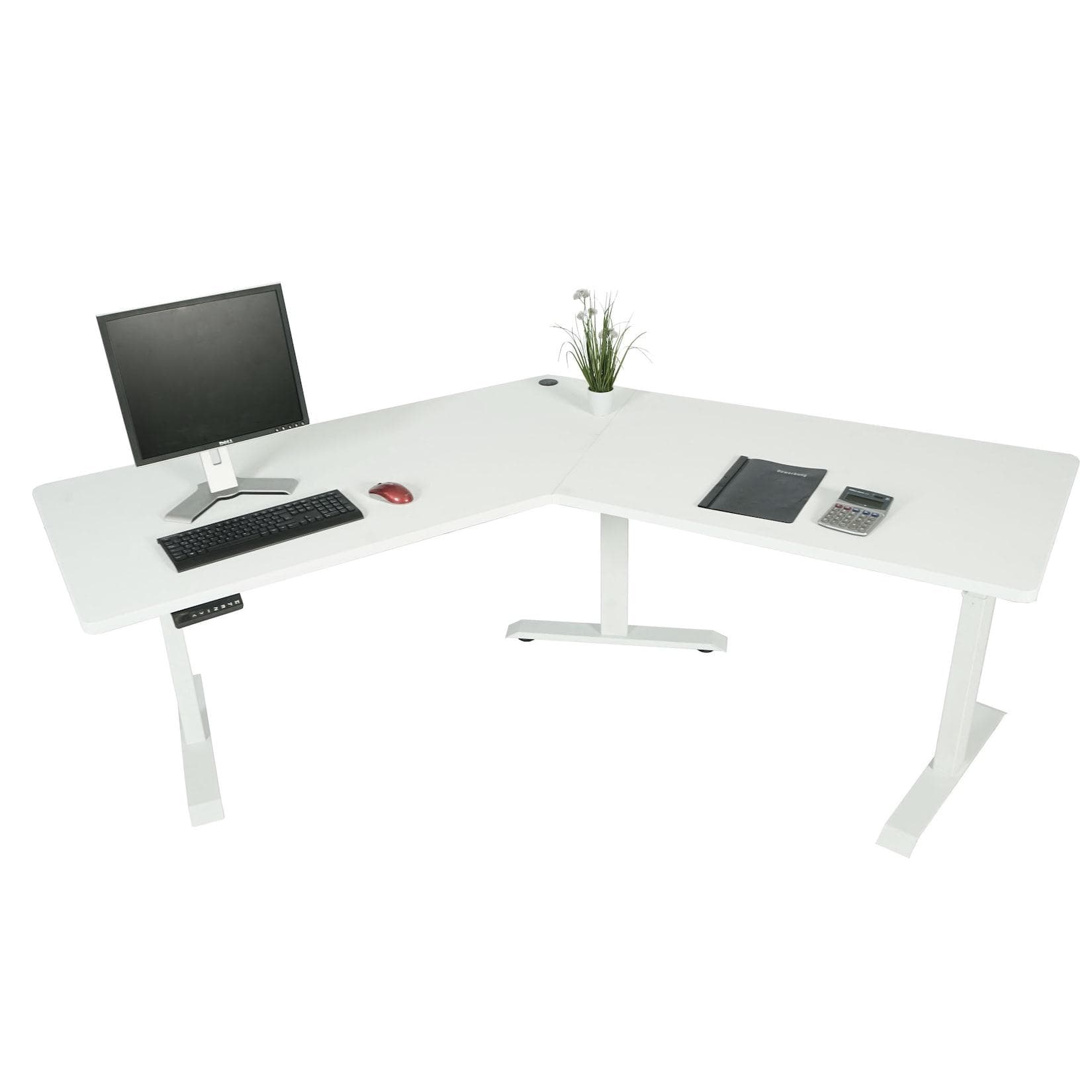 MCW-D40 Computertisch Weiß Elektrisch Höhenverstellbar