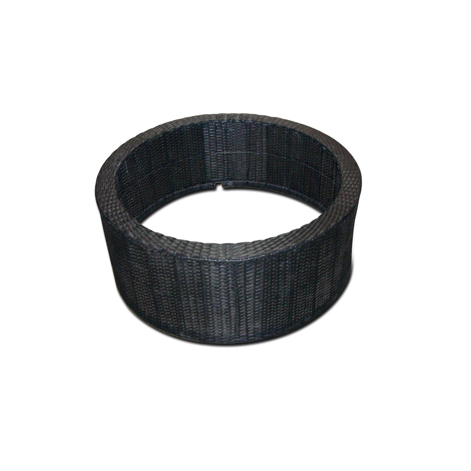 Ubbink Gartenbrunnen Wick II - Mattschwarze Kunststoffgeflecht Beckenumrandung