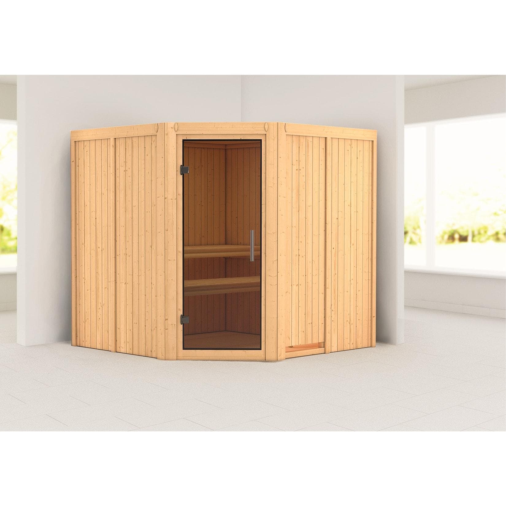 Karibu Sauna San Rafael Set Naturbelassen Ohne Ofen