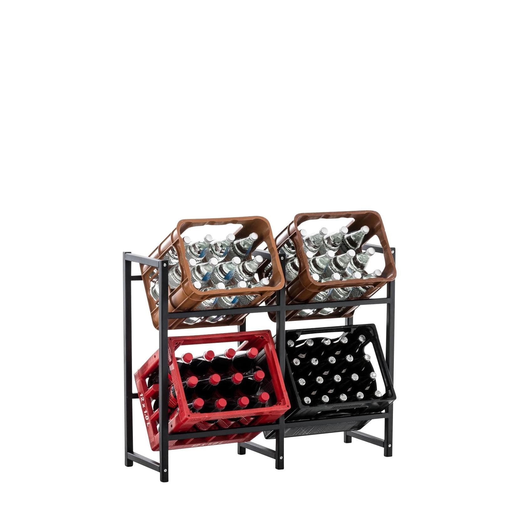 Platzsparender & Robuster Getränkekisten-Ständer