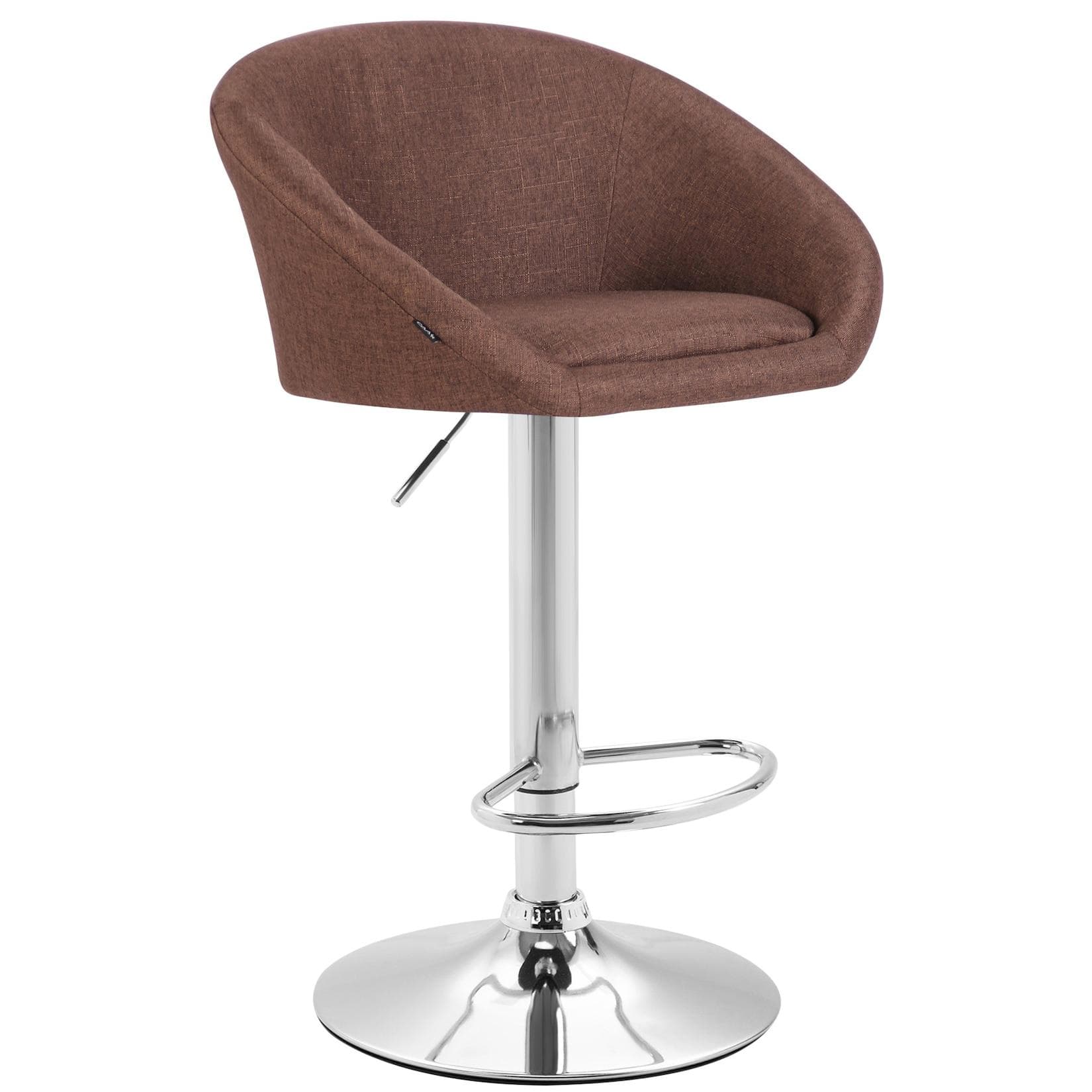 CLP Barhocker Miami V2 Mit Lehne Gepolsterter Barstuhl Stoffbezug