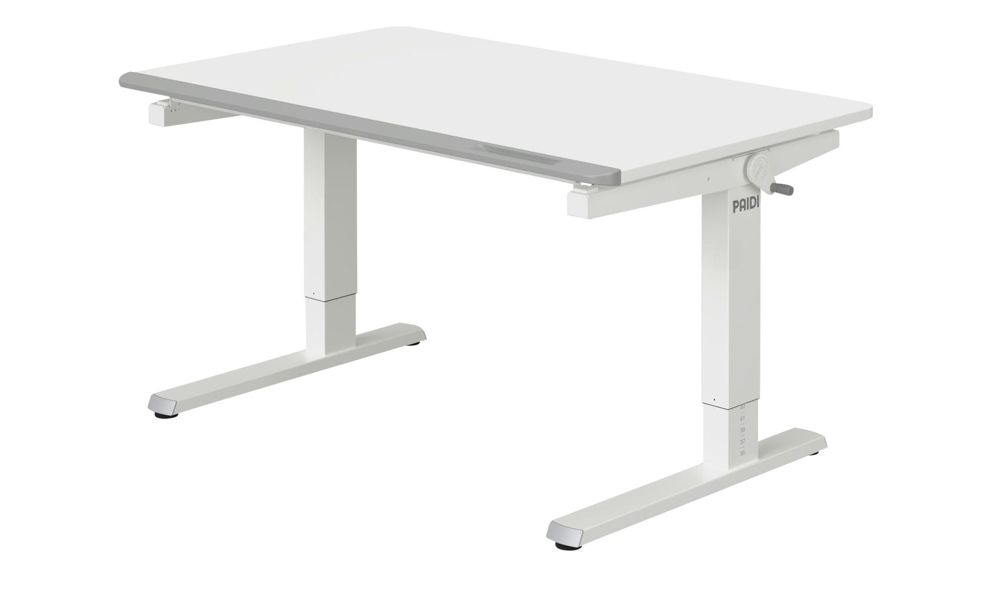 PAIDI Schreibtisch Teenio Weiß Höhenverstellbar