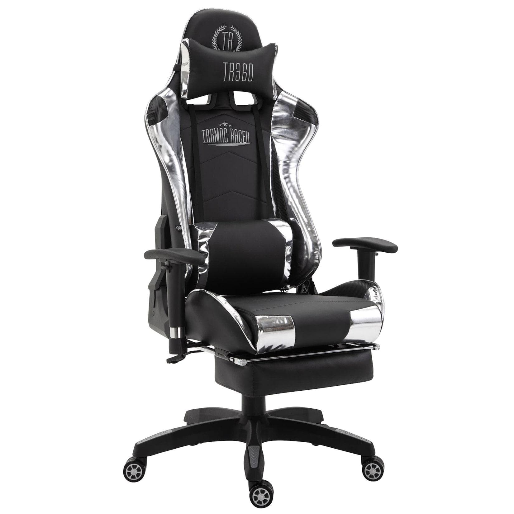 CLP Gaming Bürostuhl Turbo I Höhenverstellbar Mit Fußablage Schwarz